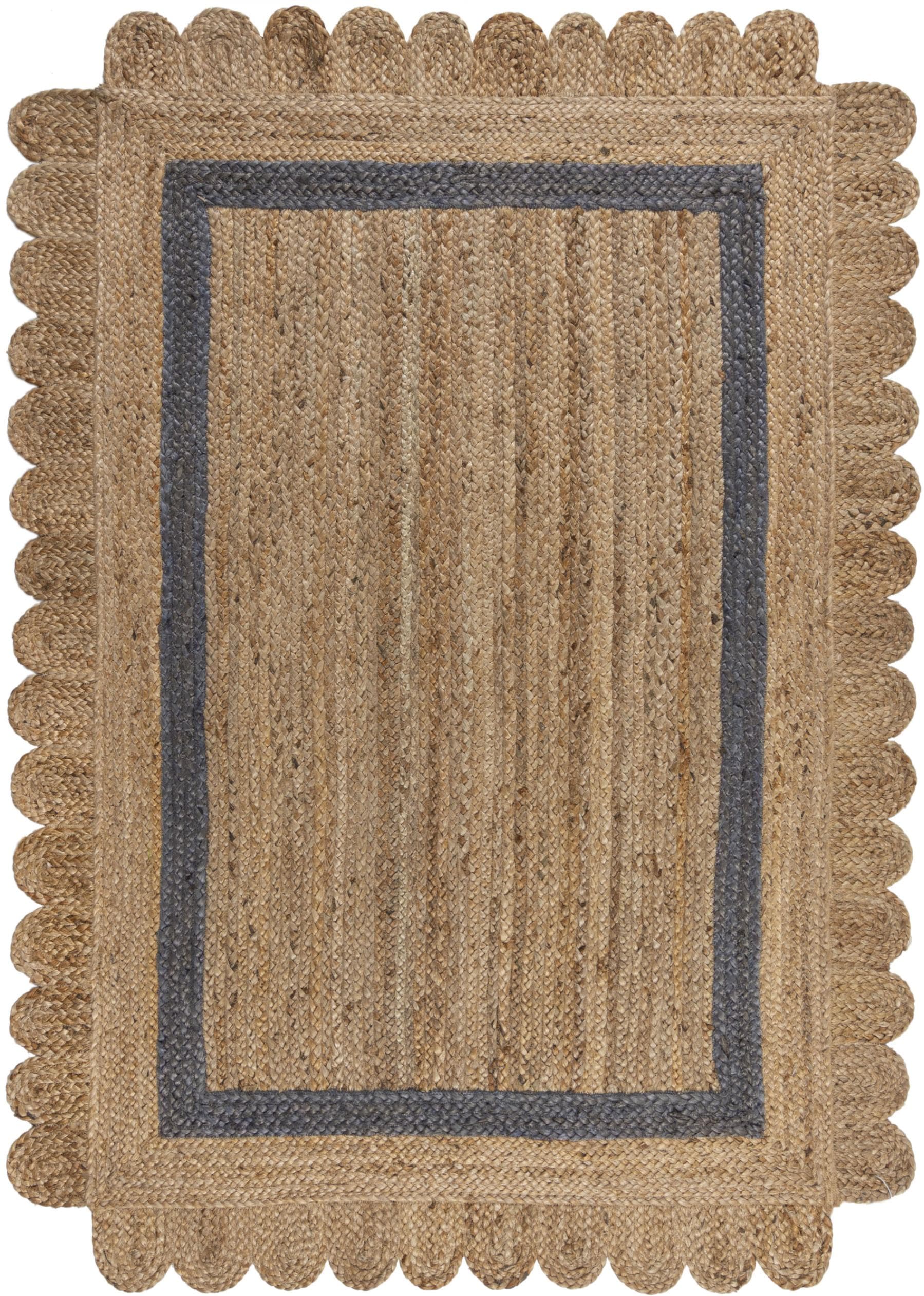 Grace Jute Teppich 120x170 cm Natur/Grau FLAIR RUGS