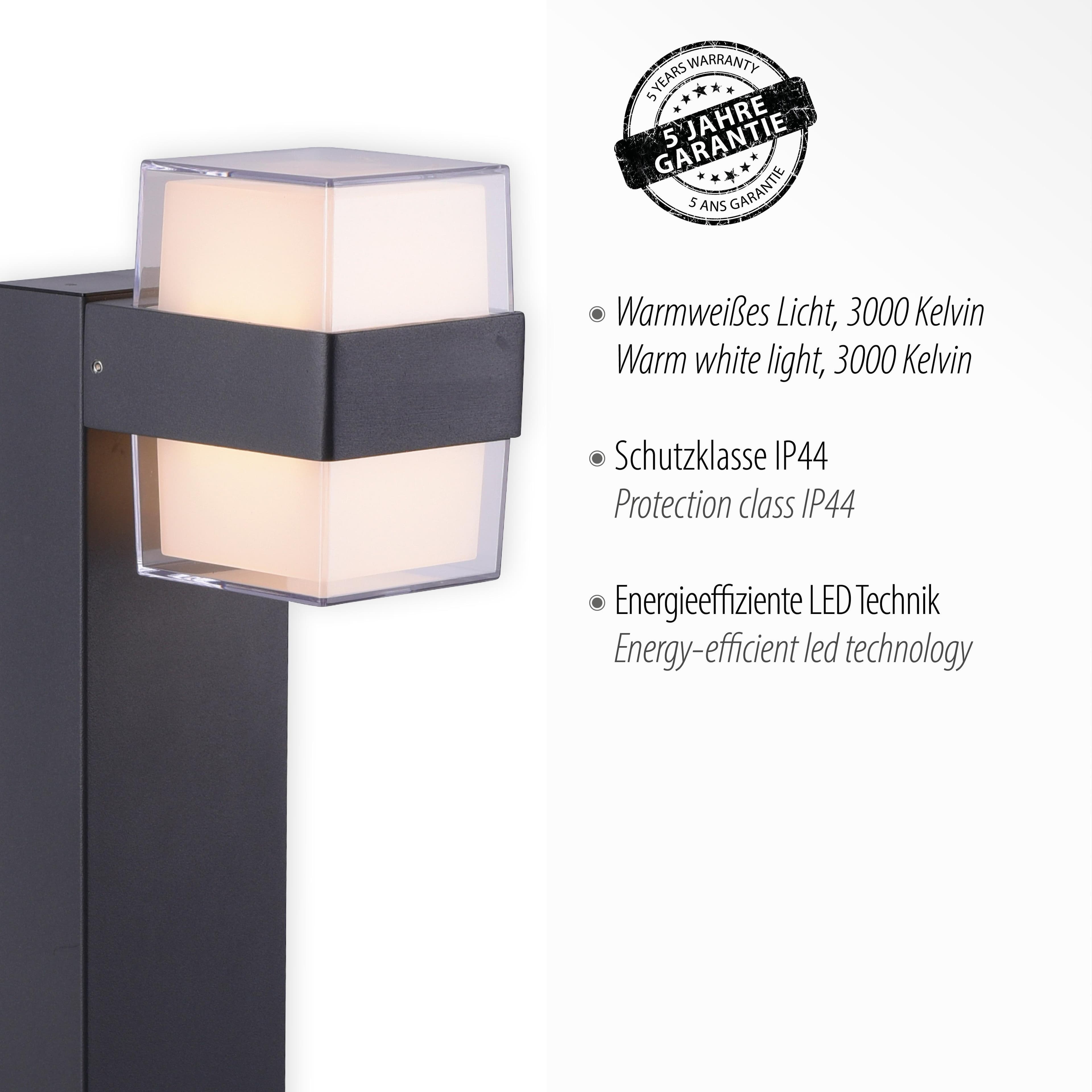 Paul Neuhaus Cara LED-Wegeleuchte up/down Anthrazit