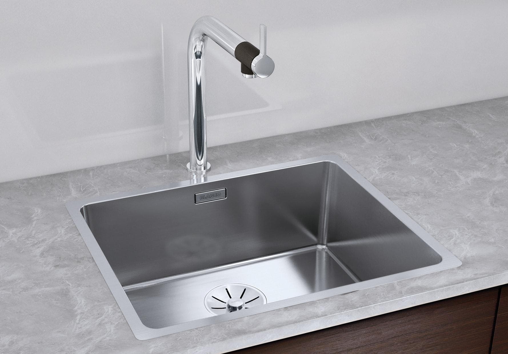 BLANCO Küchenspüle ANDANO 500-IF Silber Edelstahl 54cm