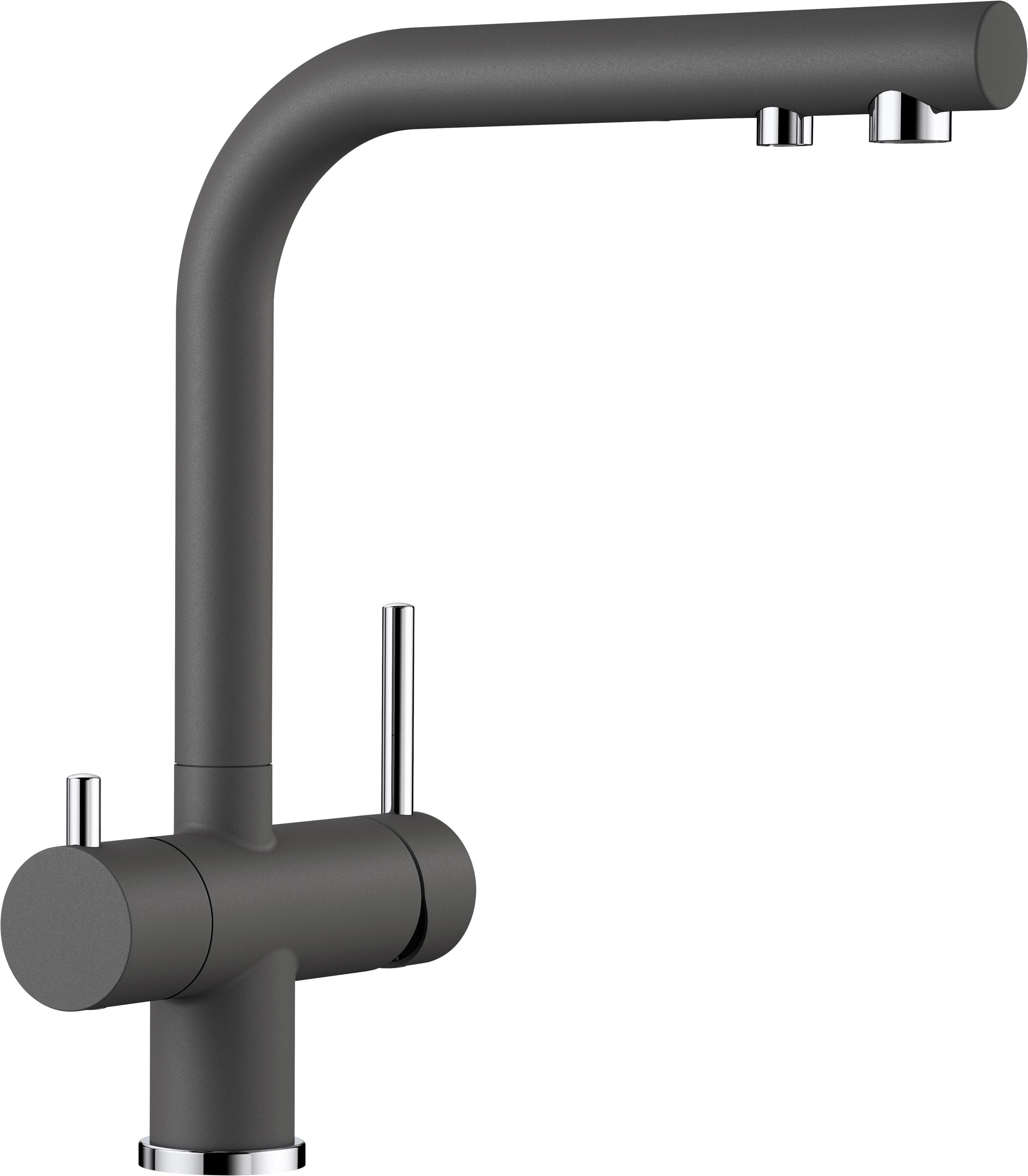 BLANCO FONTAS II Küchenarmatur grau Messing 3-in-1