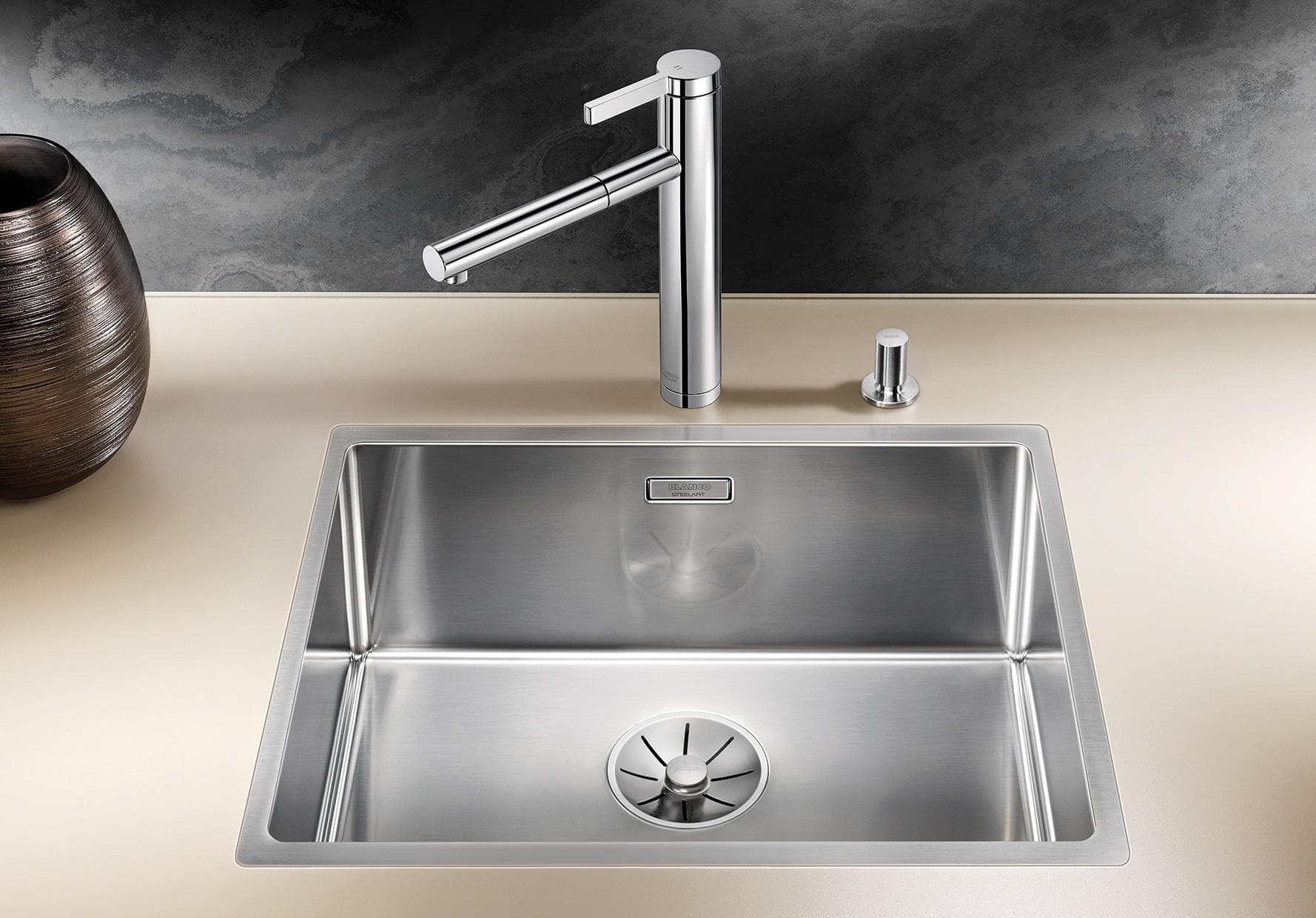 BLANCO CLARON 500-IF Küchenspüle Silber Edelstahl 54cm