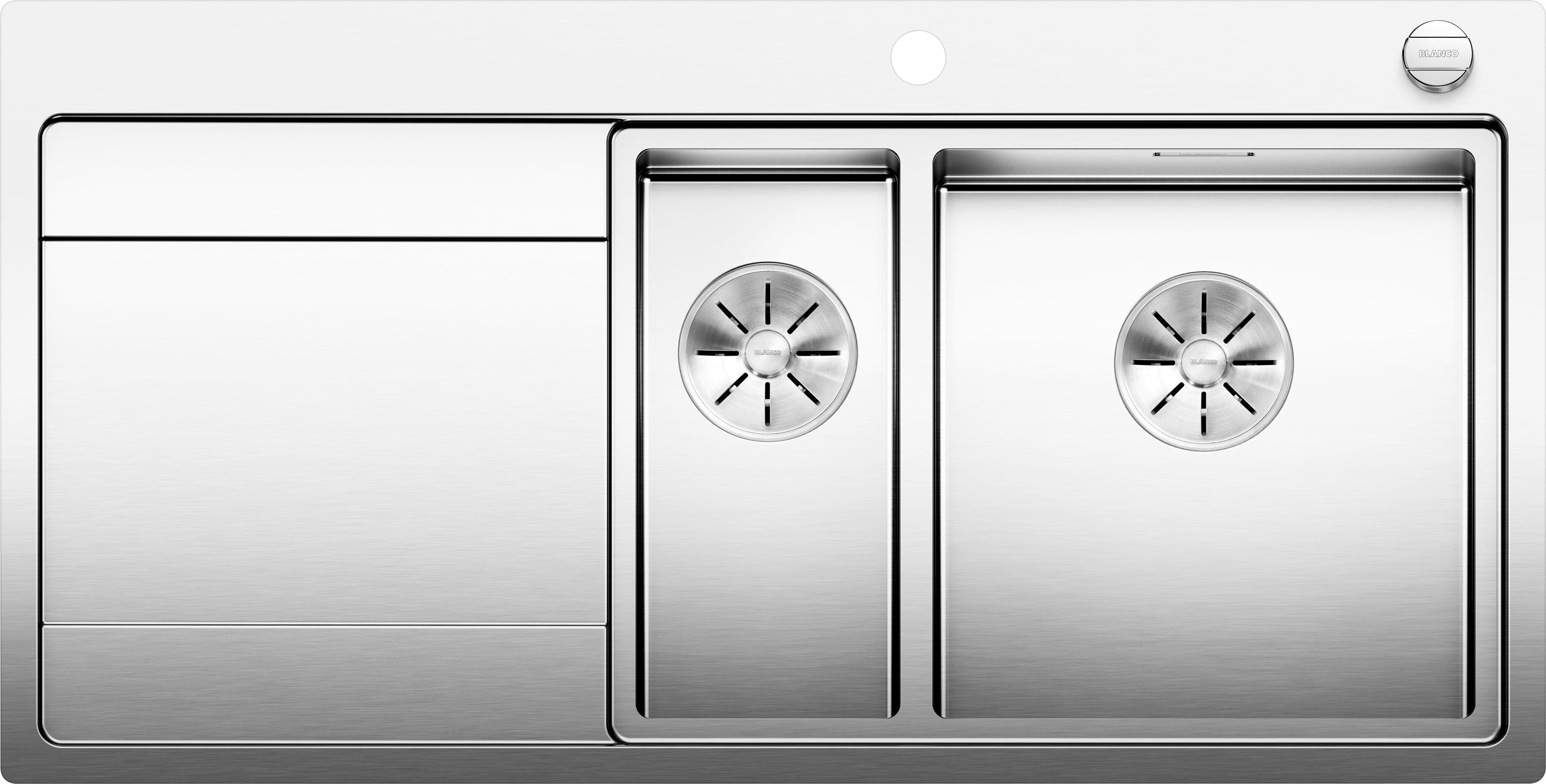 BLANCO Küchenspüle DIVON II 6 S-IF Silber Edelstahl 100 cm
