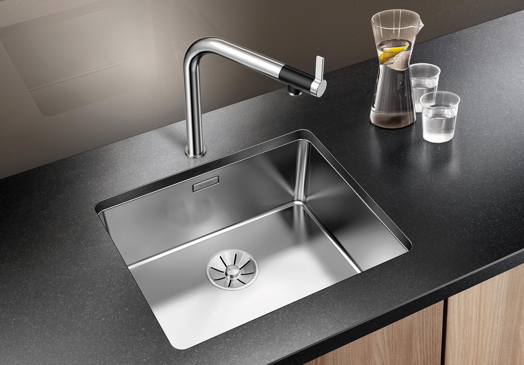 BLANCO Küchenspüle ANDANO 500-U Edelstahl Seidenglanz 54 cm
