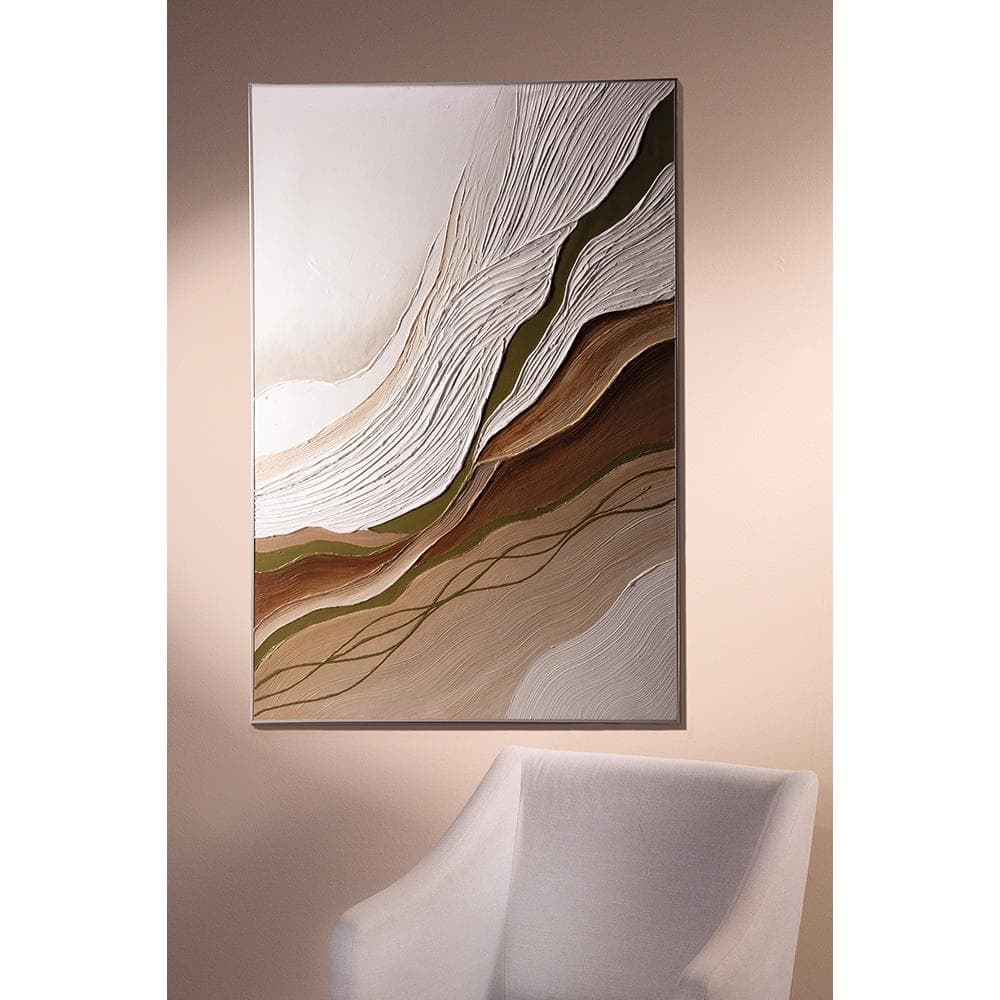 Wandbild FINK FERANO Braun Aluminium 80x120 cm