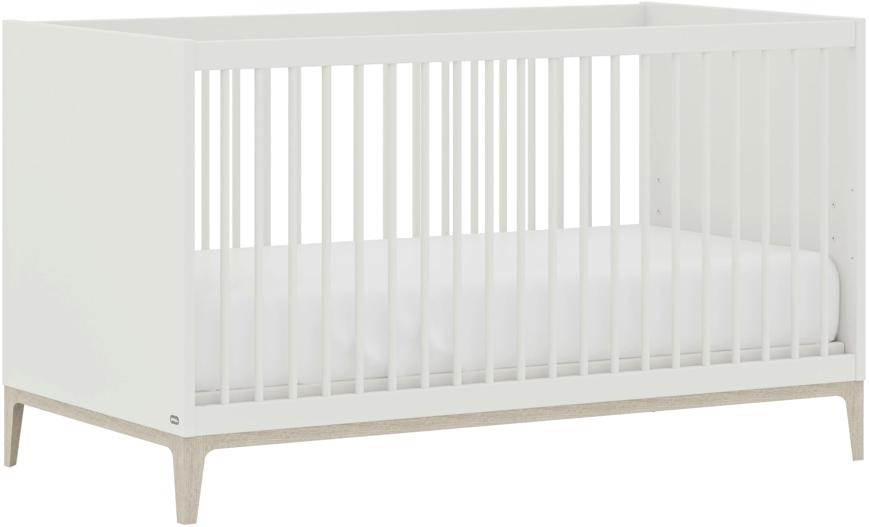PAIDI Babybett CUTIE LEA Off-White 4-fach höhenverstellbar
