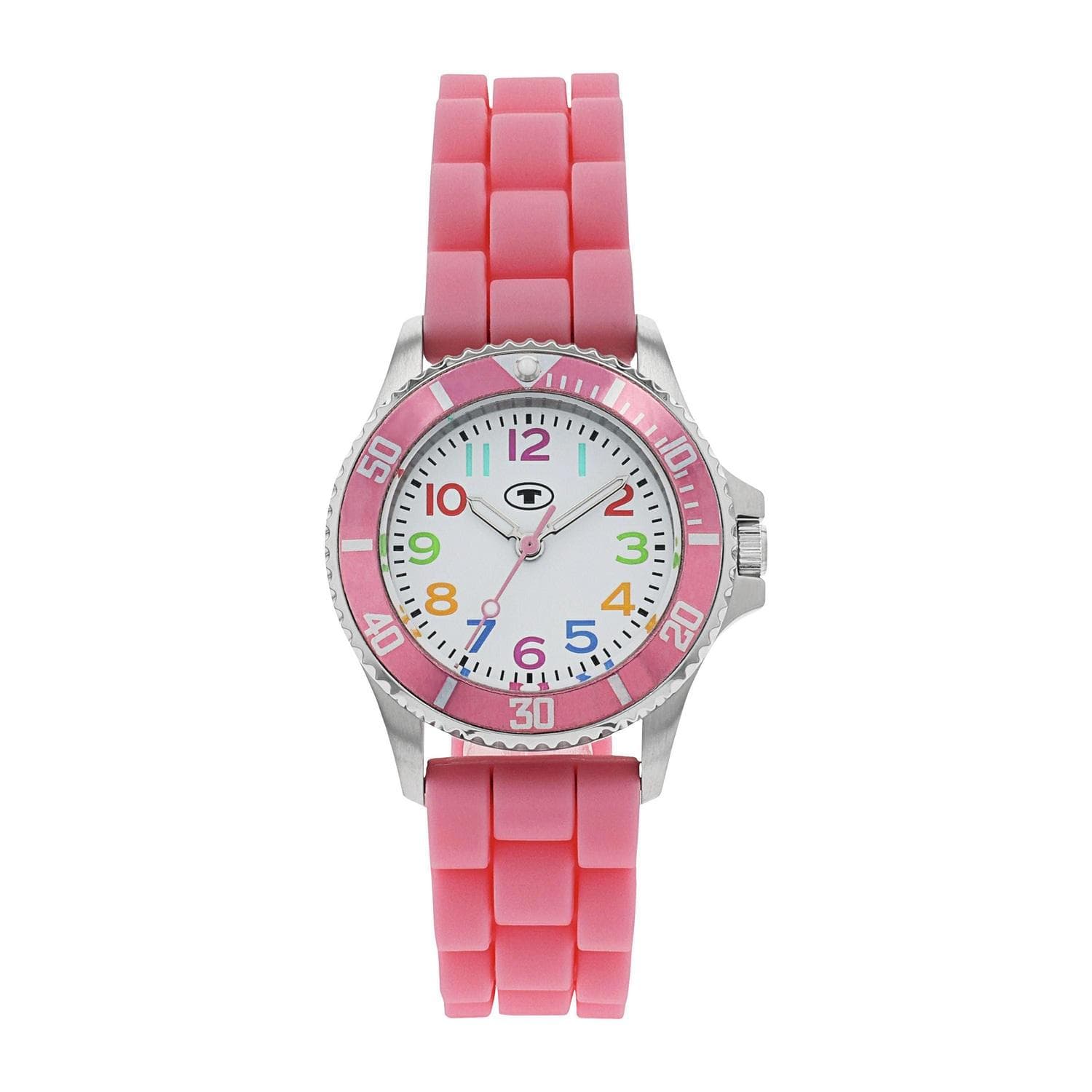 Tom Tailor Kinder Armbanduhr Quarz Rosa Silikonarmband