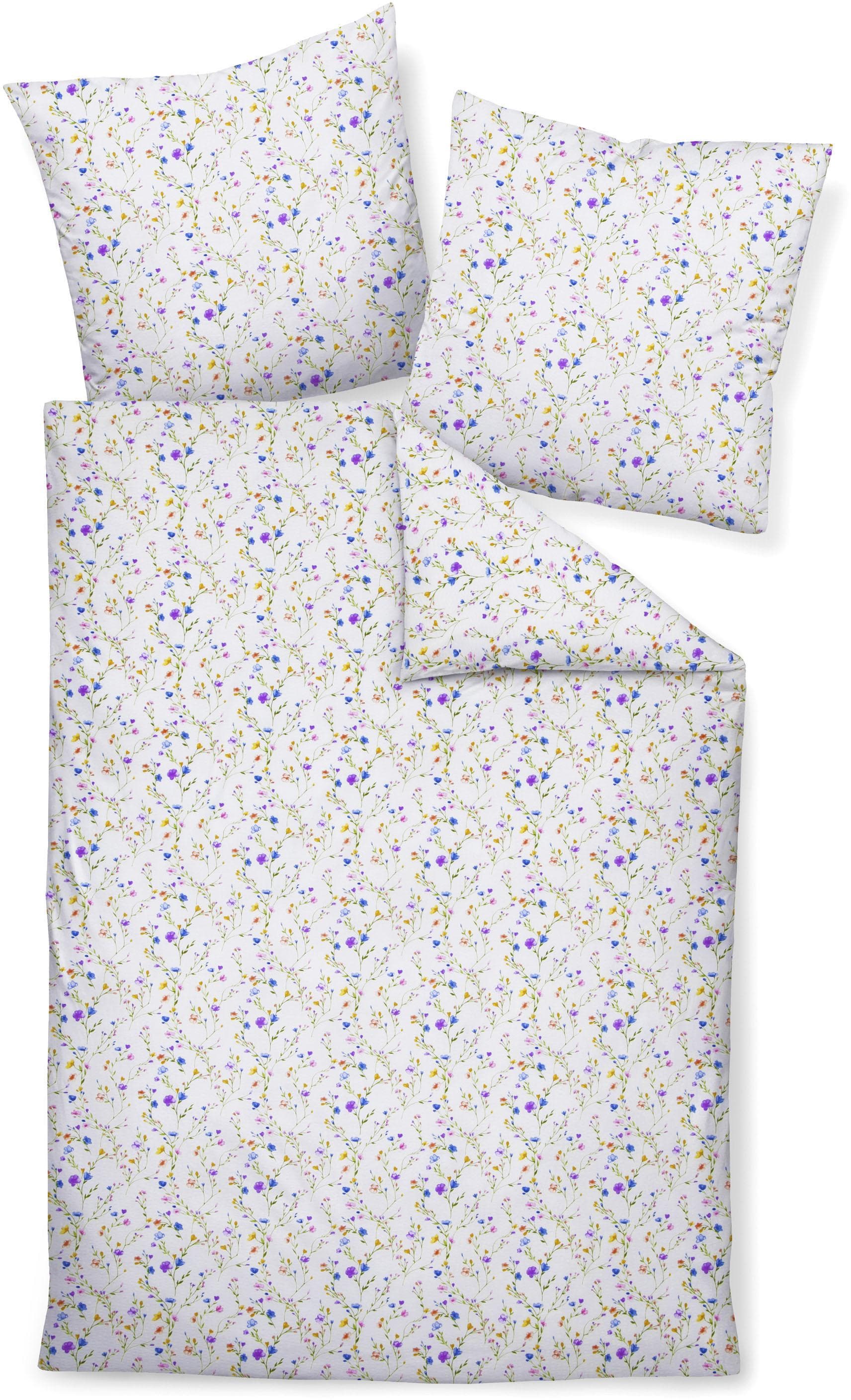 Bettwäsche JANINE TANGO Bunt Mako-Soft-Seersucker 100% Baumwolle