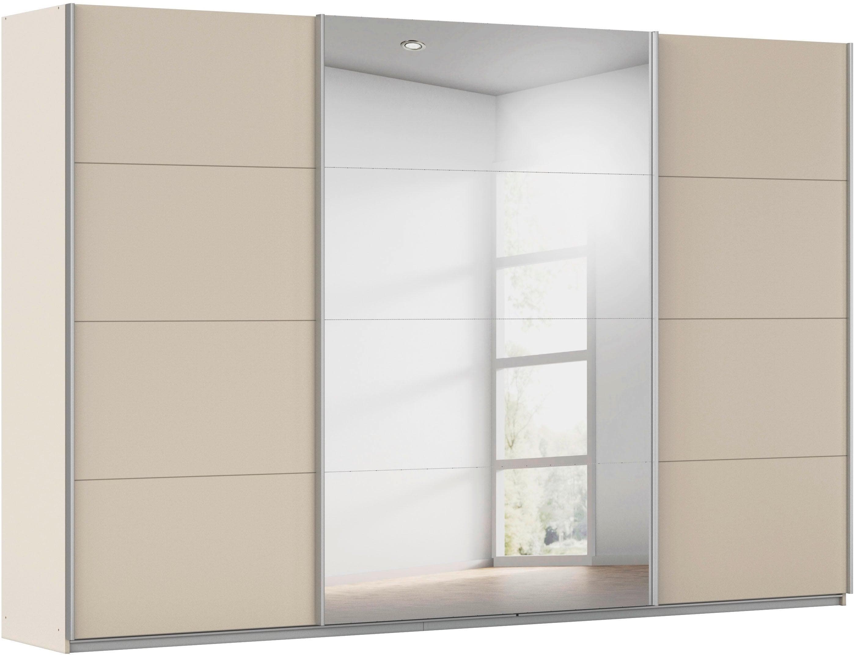 rauch Schwebetürenschrank KOLUNA Beige mit Spiegel