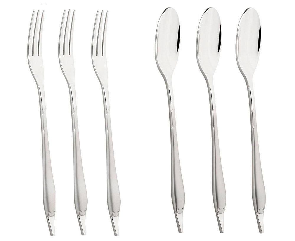 MULEX Mini Besteck-Set 6-tlg. Edelstahl silber