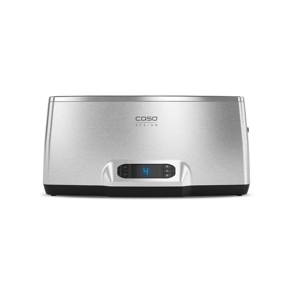 Caso Design Toaster Schwarz Chrom Metall Kunststoff