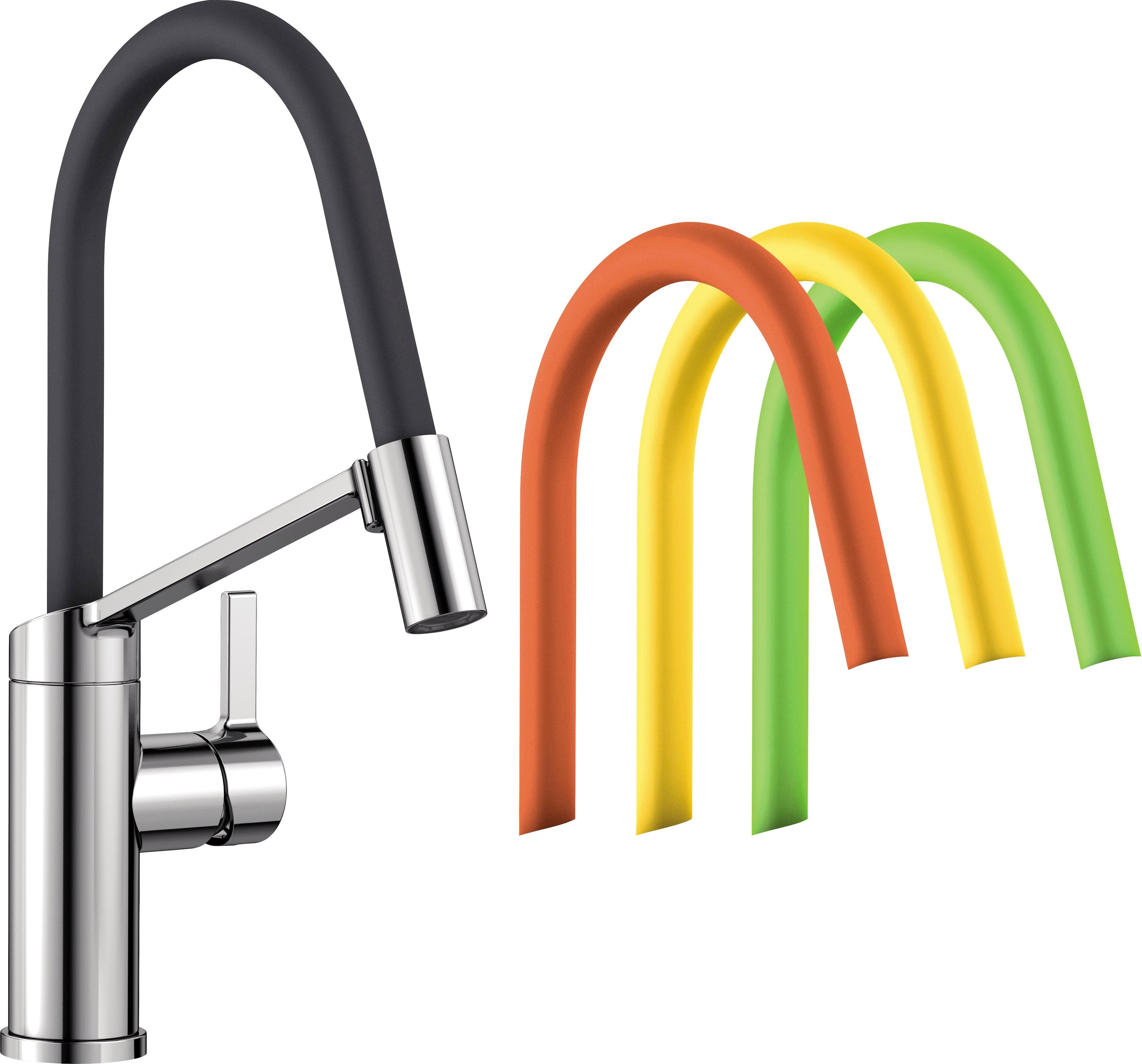 Blanco Küchenarmatur 524813 flexibel Chrom Orange