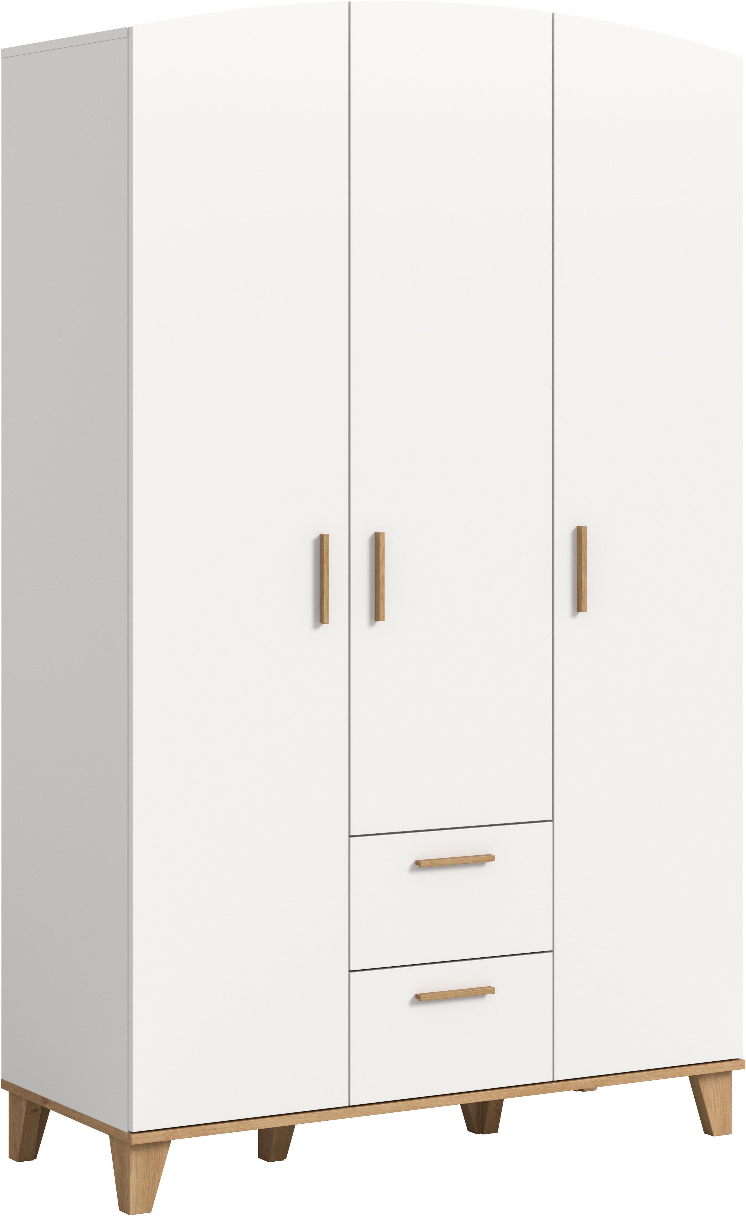 Home Affaire Kleiderschrank LASSE Weiß/Artisan Eiche Nachbildung