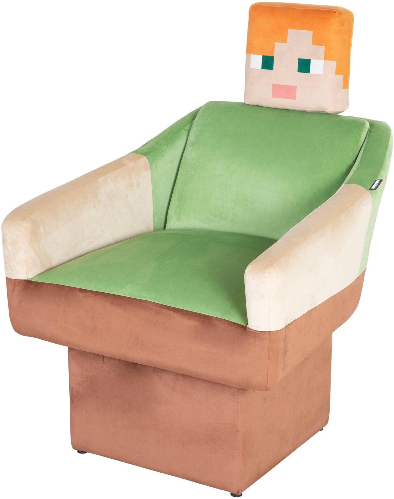 Loungesessel Mincraft Alex Grün/Braun