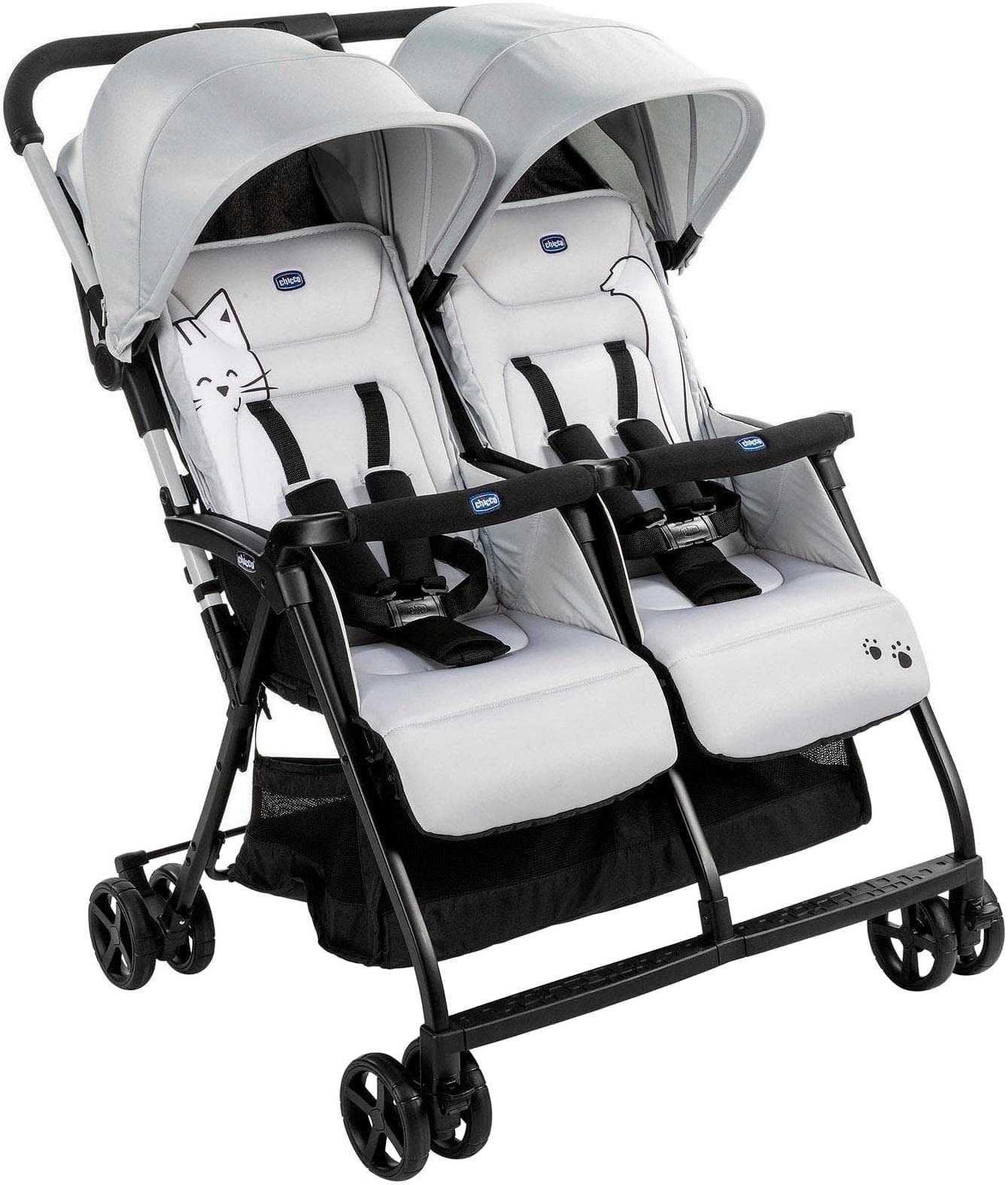 Zwillingsbuggy CHICCO OHlalà Twin Silver Cat