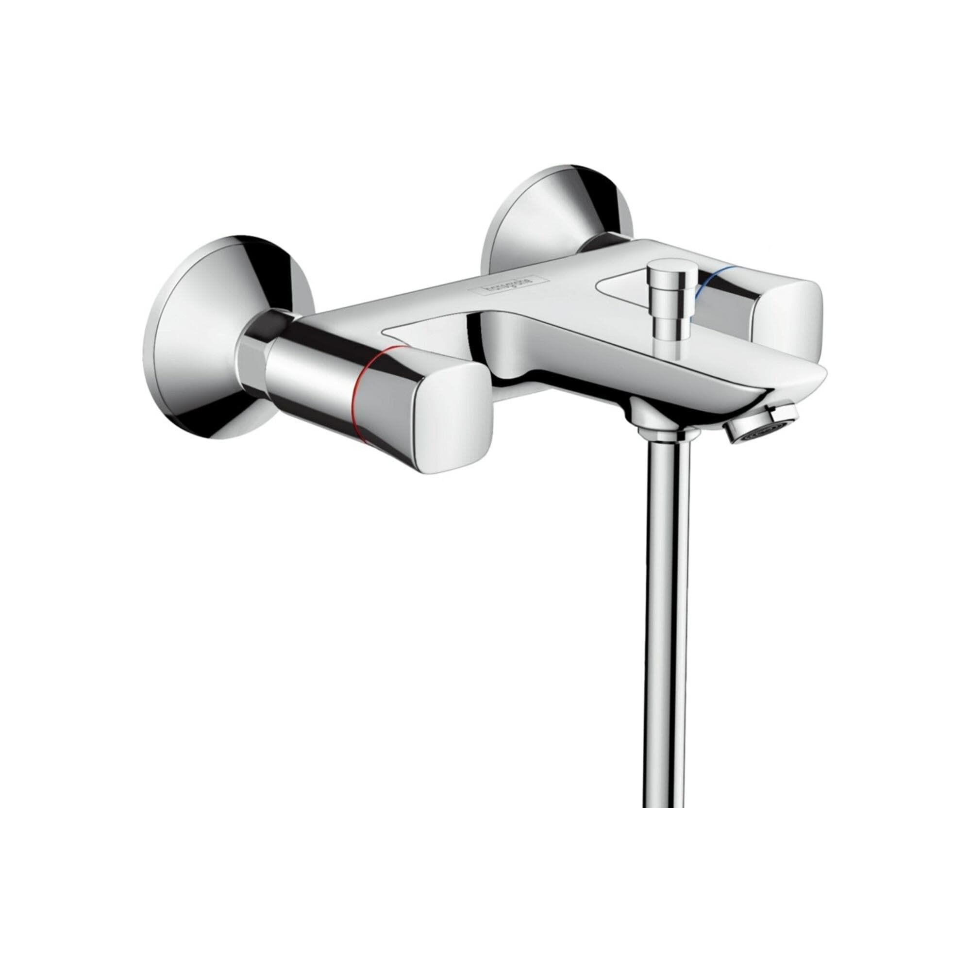 Hansgrohe Logis Wannenarmatur 71243000 Aufputz Chrom 2-Griffarmatur
