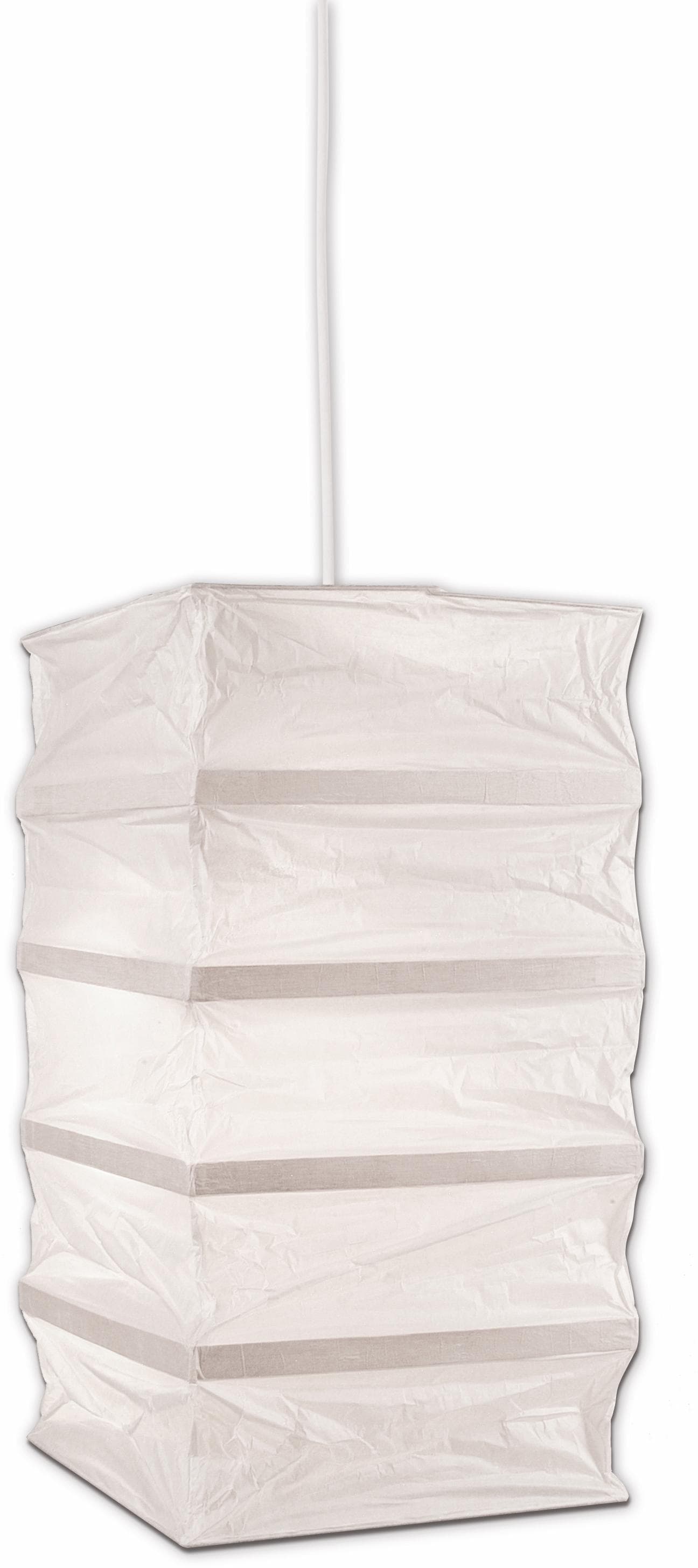 NÄVE LED Pendelleuchte PAPER Weiß Papier Holz