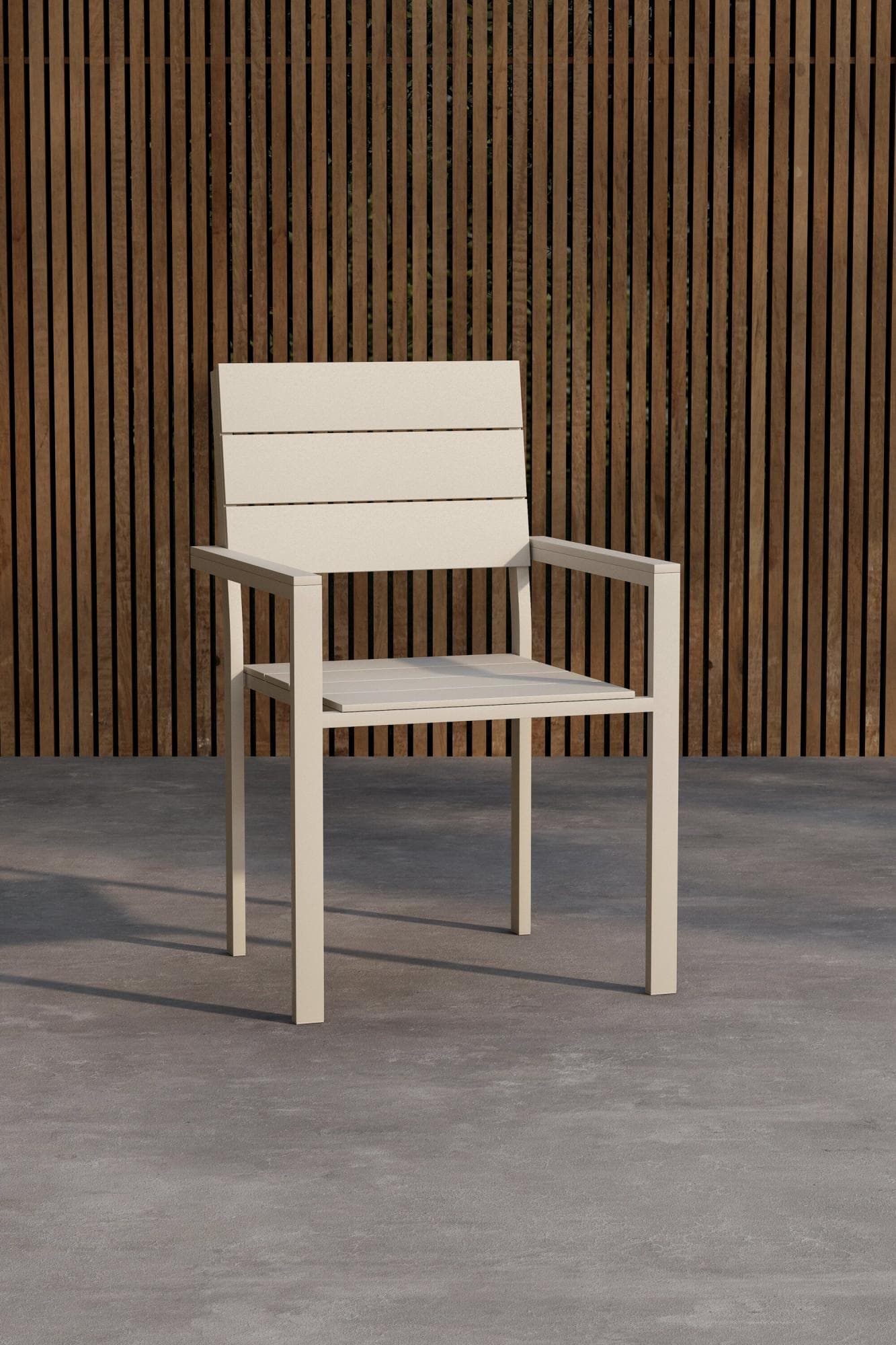 VENTURE HOME Levels Gartenstuhl Beige Aluminium Outdoor