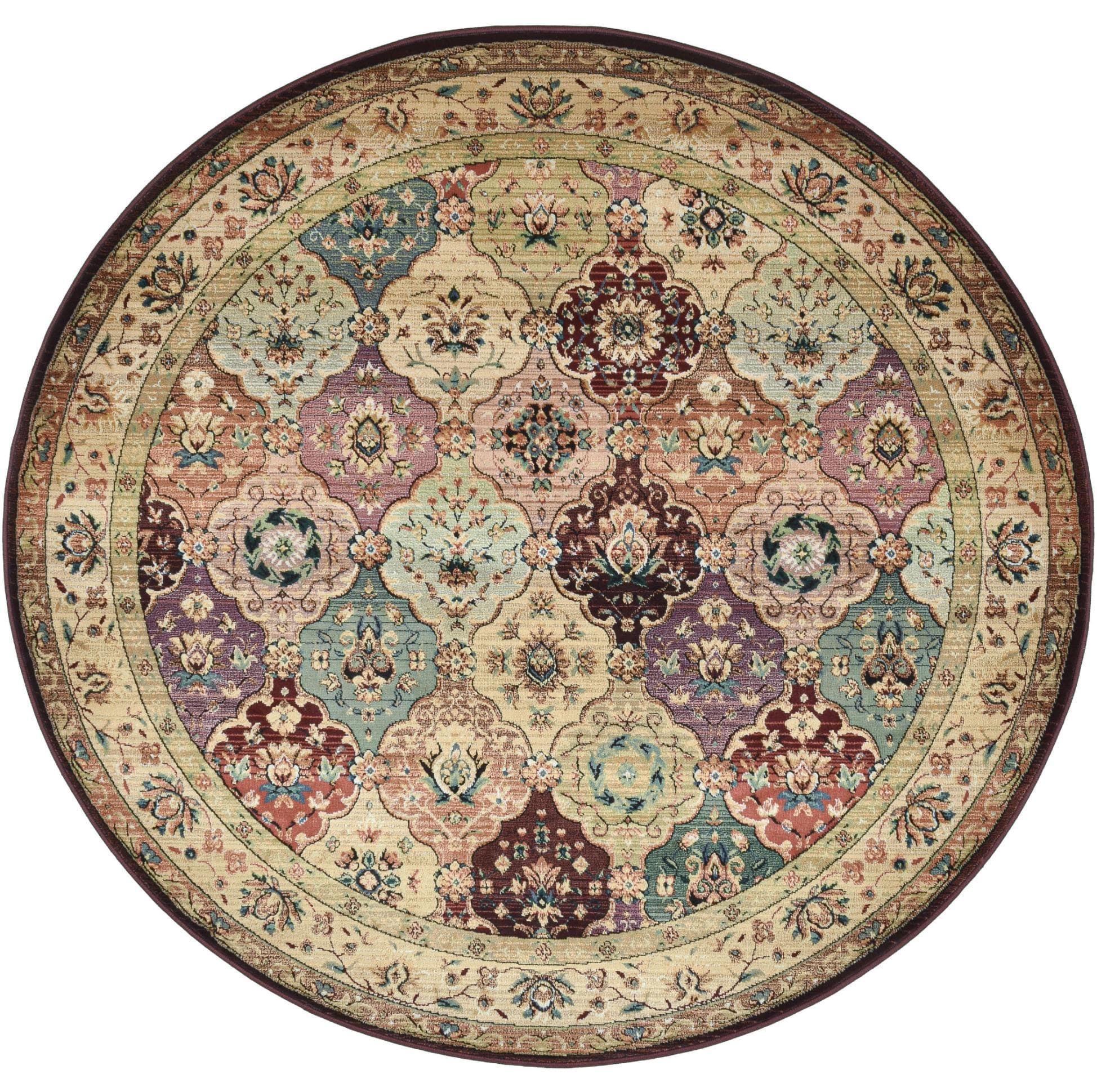 Roter Teppich in Orient-Optik, Ø 120 cm