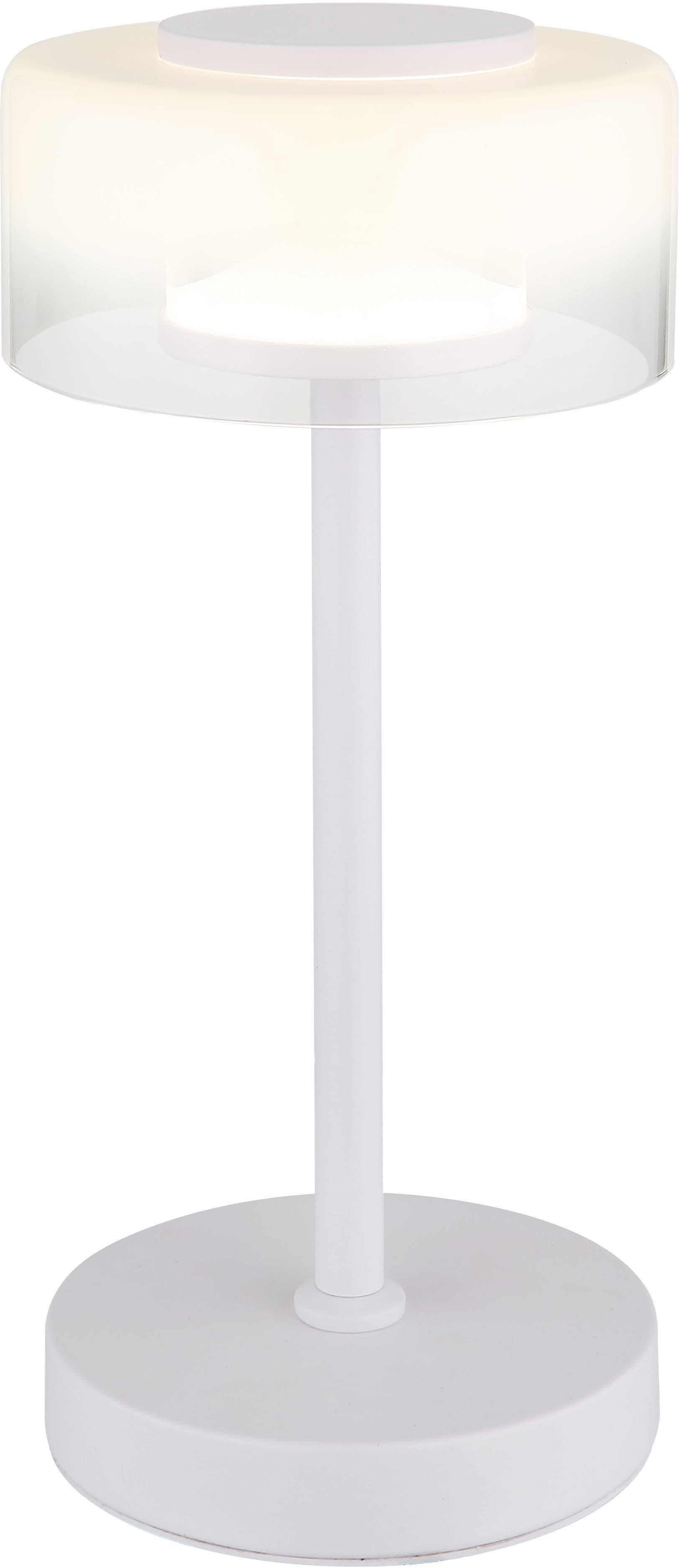 LED-Tischleuchte Belinda Weiß Metall