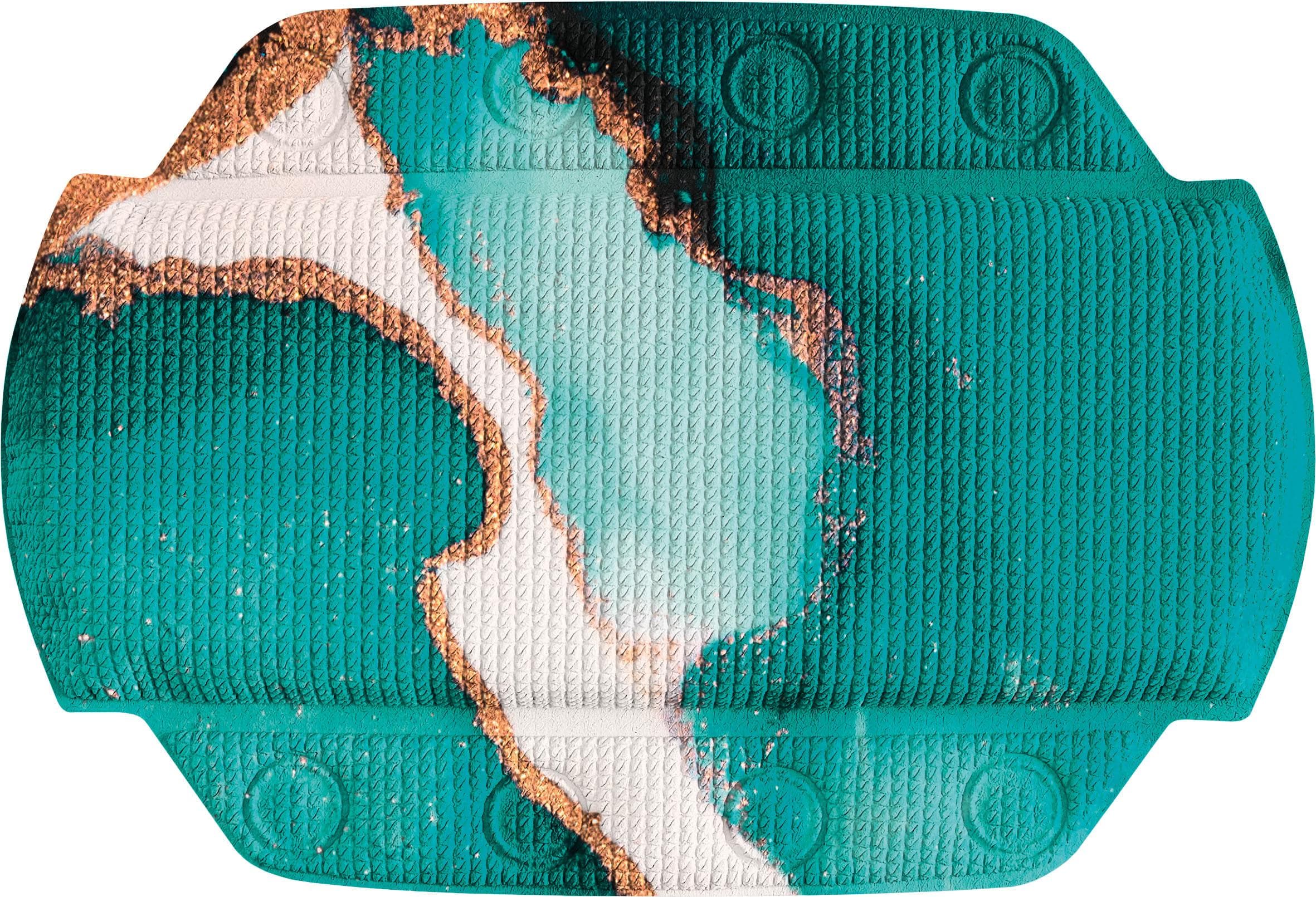 Kleine Wolke Nackenkissen Badewanne Petrol PVC mit Saugnäpfen