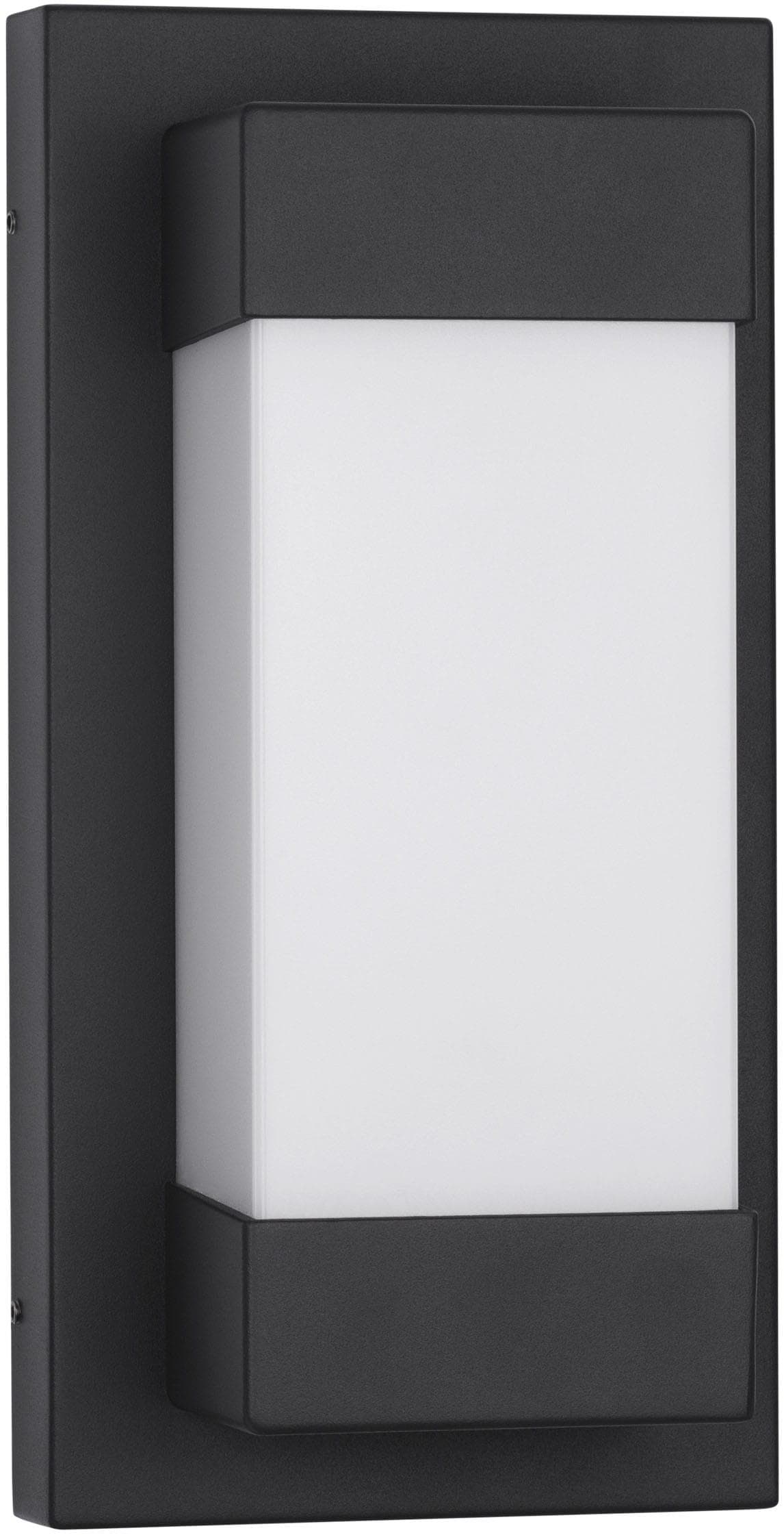 NOVA LUCE Außen-Wandleuchte LETO Schwarz LED