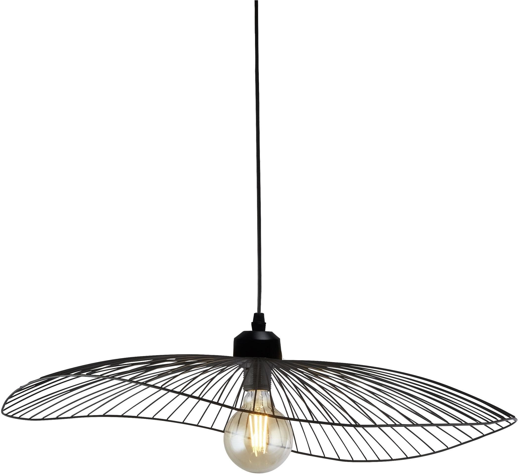 SEARCHLIGHT Wave Pendelleuchte Schwarz Edelstahl