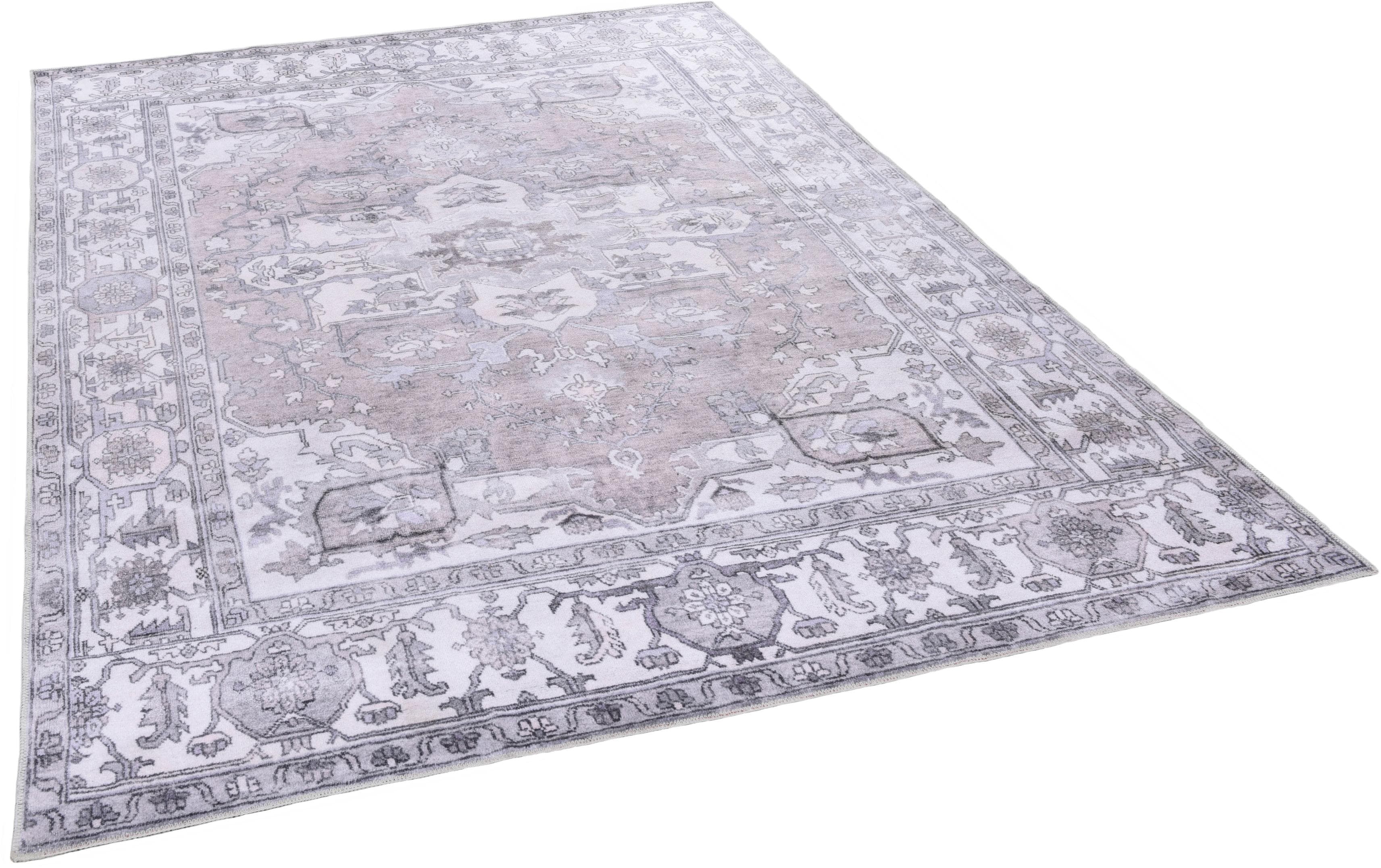 GINO FALCONE Adara Teppich Beige Vintage Orientalisch Polyester