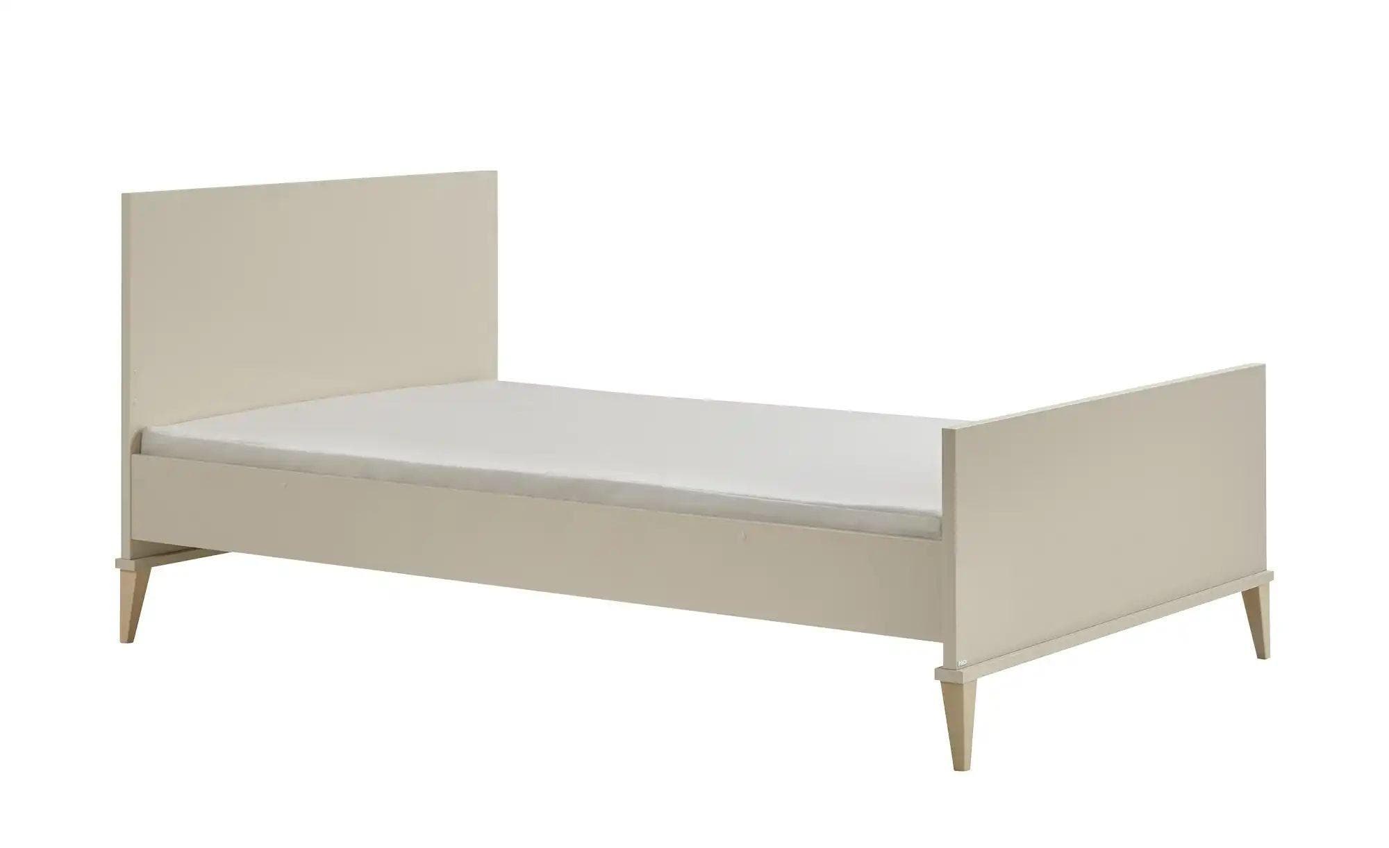 PAIDI JONTE Kinderbett 120x200cm Beige Weiß Massivholz-Füße