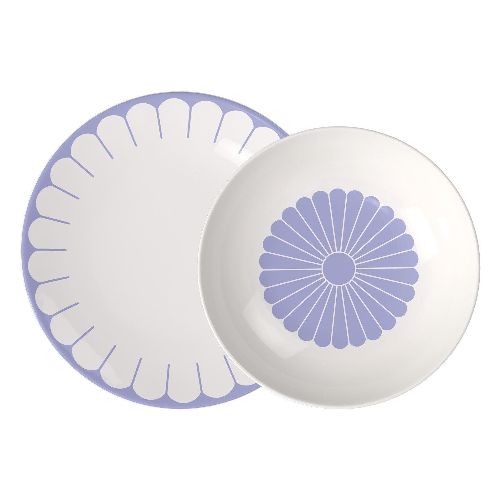 Villeroy & Boch Fleur Couleur Tafelservice 12-tlg. blau Porzellan