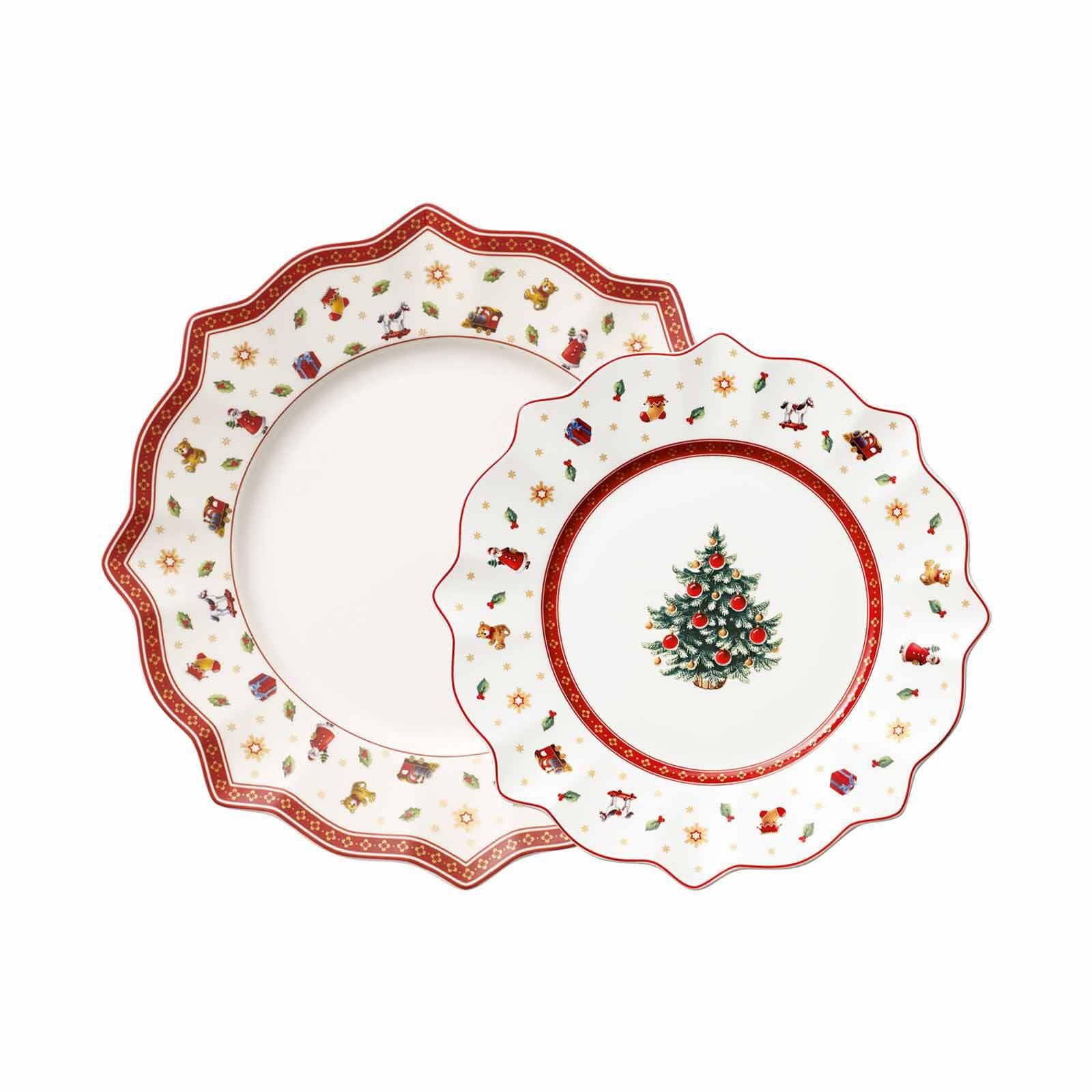 Villeroy & Boch Teller-Set Toy's Delight weiß-rot