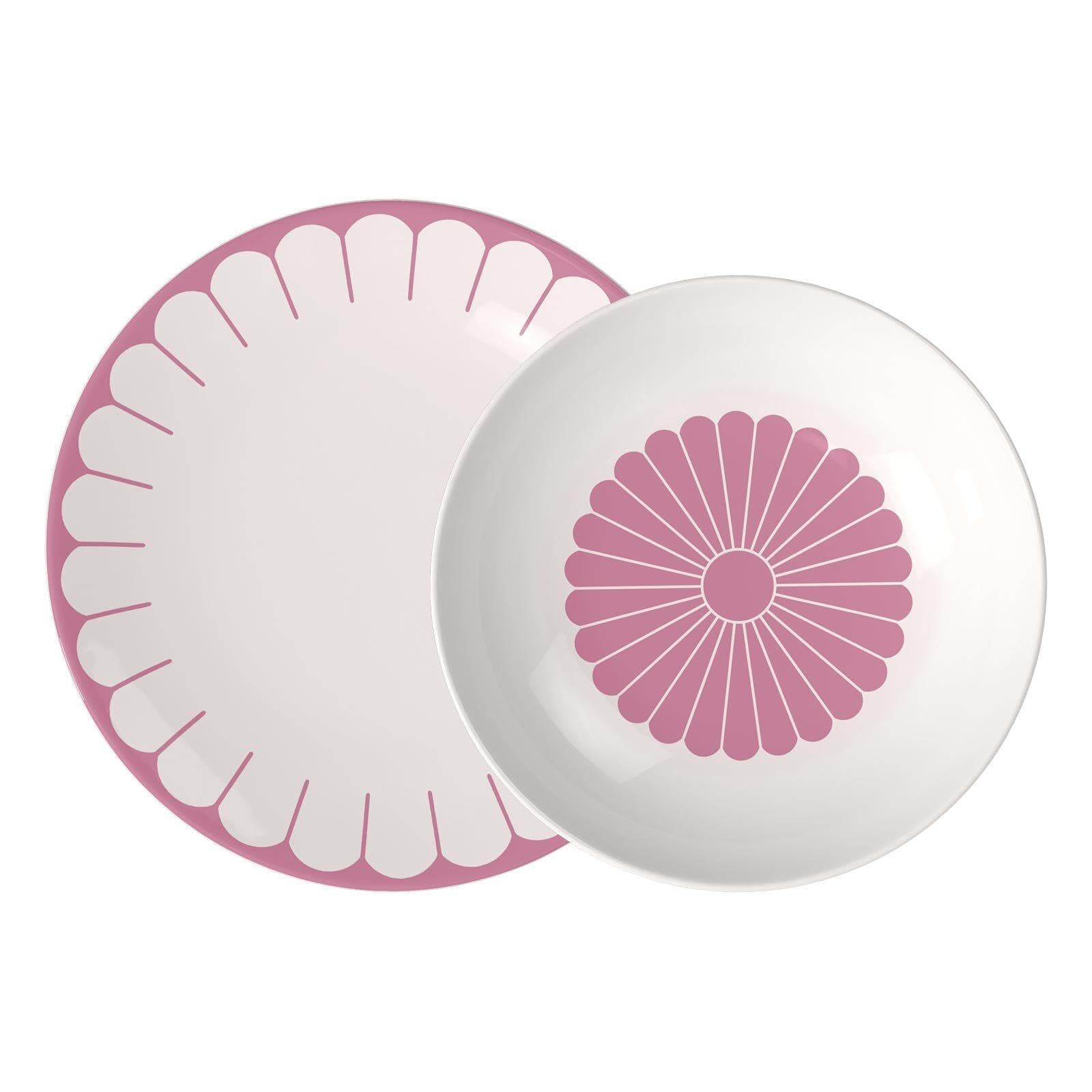 Villeroy & Boch Tafelservice Fleur Couleur 12er Set Pink