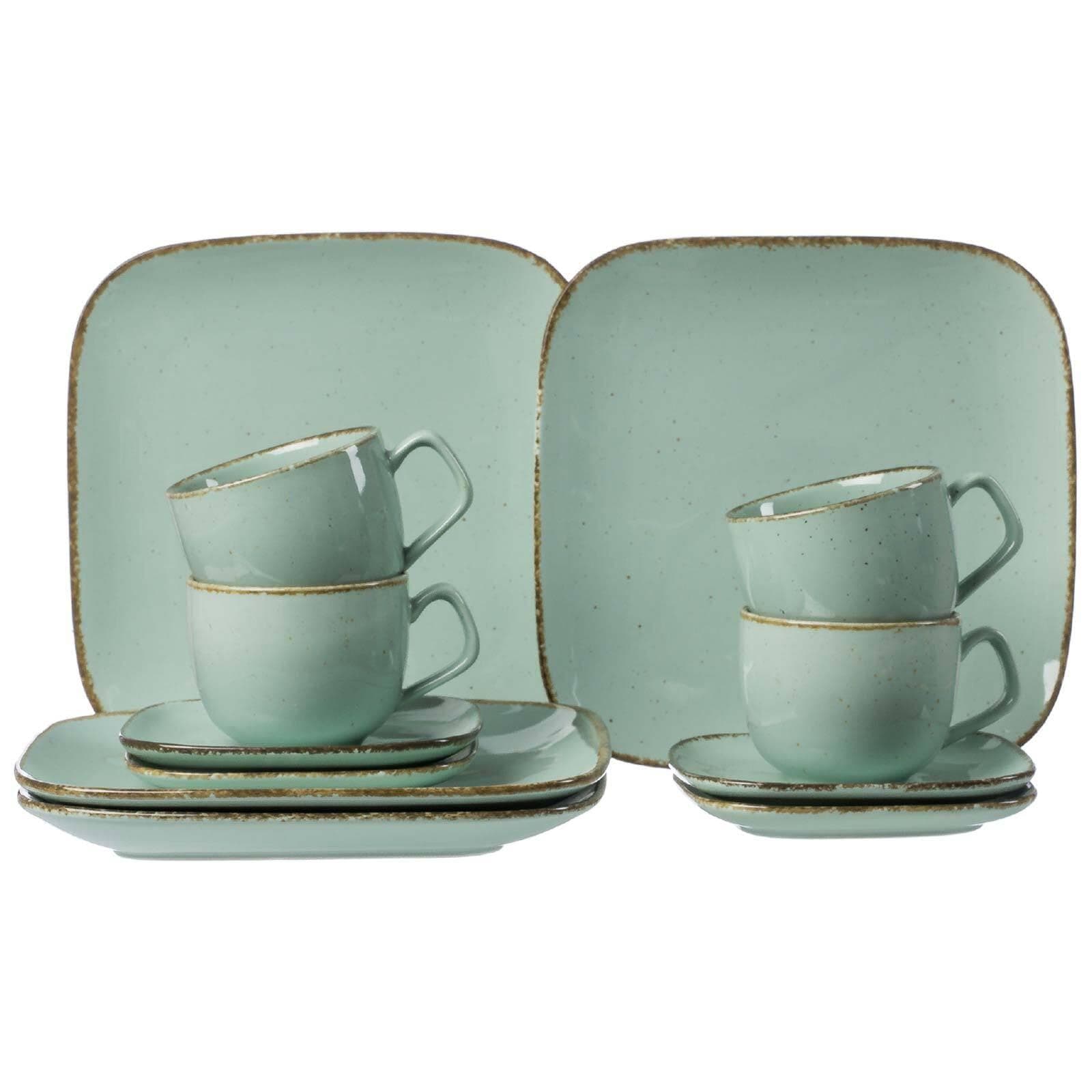 Ritzenhoff & Breker Kaffeeservice CASA 12-tlg. Blau/Grün Porzellan