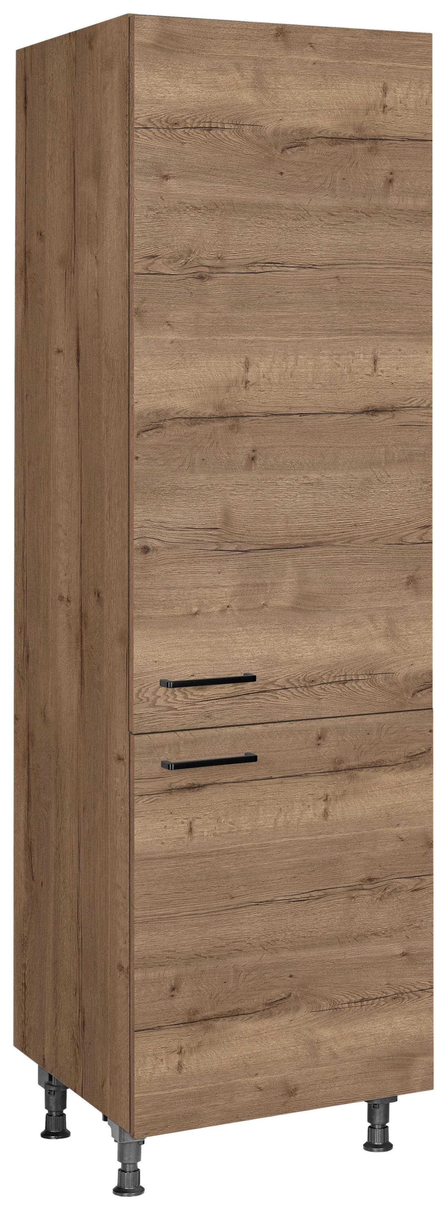Nobilia Geschirrschrank Structura Eiche dunkel Braun
