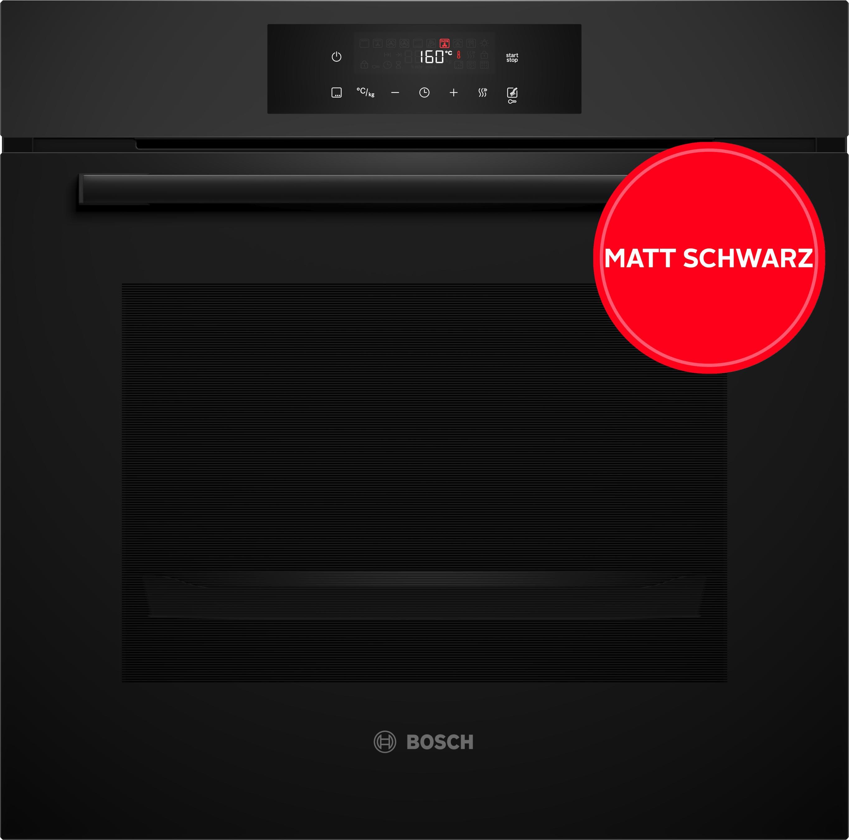 BOSCH Pyrolyse Backofen HBA572BM3 Schwarz Air Fry