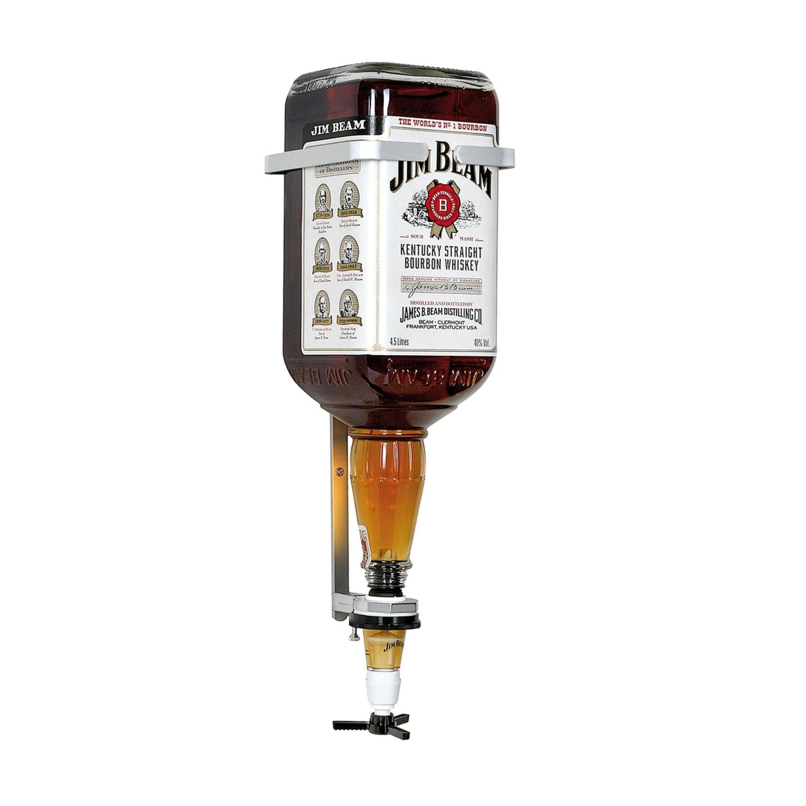 JIM BEAM Wandhalter für 4,5 Liter Flasche Schwarz