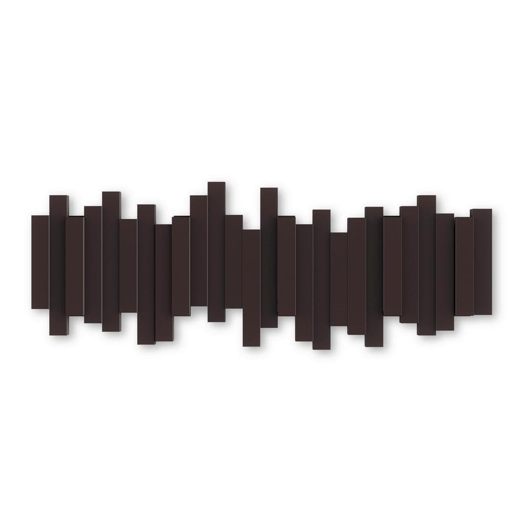 Umbra Garderobenhaken Stäbchen 5 Haken Espresso Kunststoff