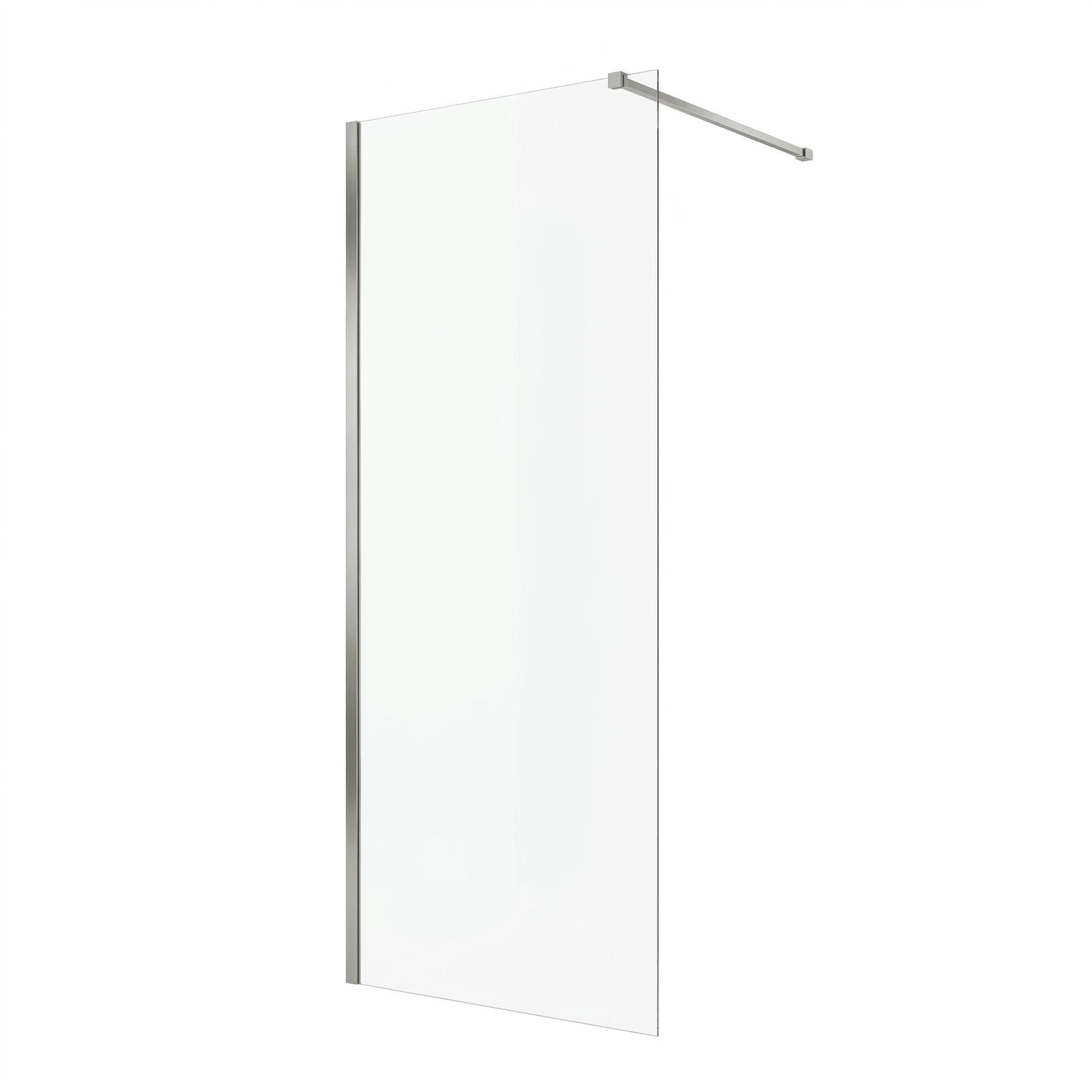 Badplaats DUSCHWAND Florida Walk-In Duschabtrennung Chrom Sicherheitsglas