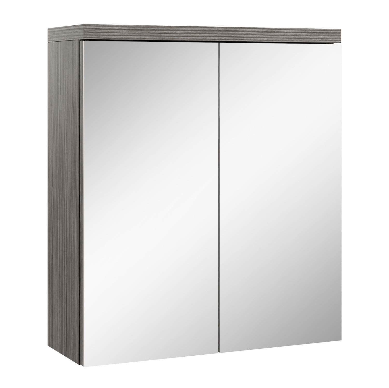 Badplaats Spiegelschrank Toledo Grau Eiche 60x60 cm