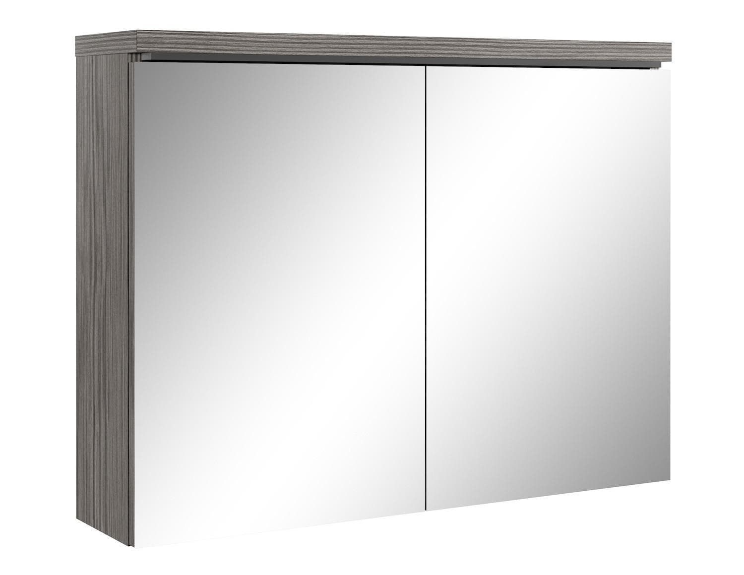 Badplaats Spiegelschrank Paso Grau Eiche
