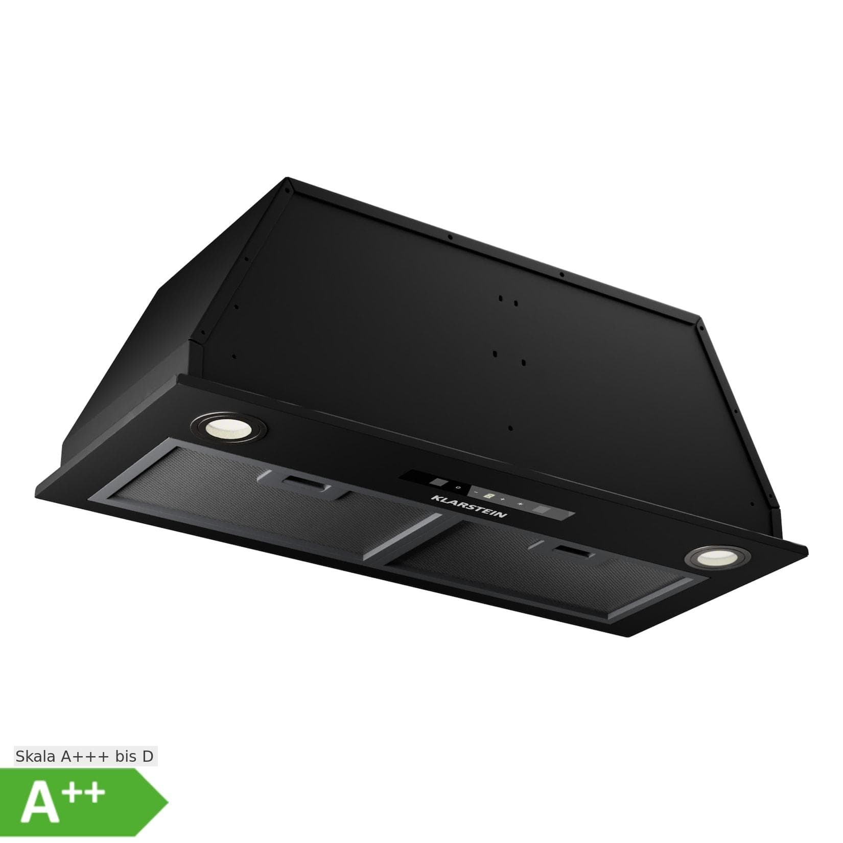 Klarstein Paolo 72 Dunstabzugshaube Einbau 72 cm 520 m³/h LED Touch A++ Schwarz