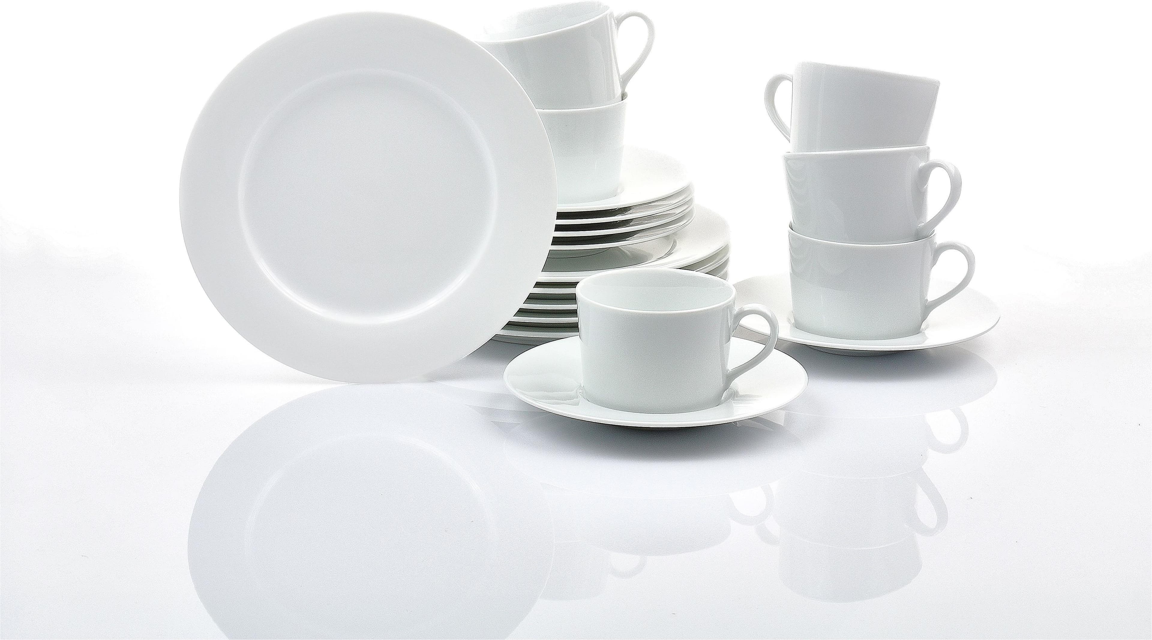 RETSCH ARZBERG Kaffeeservice HEIKE WEISS 18-teilig Weiß Porzellan