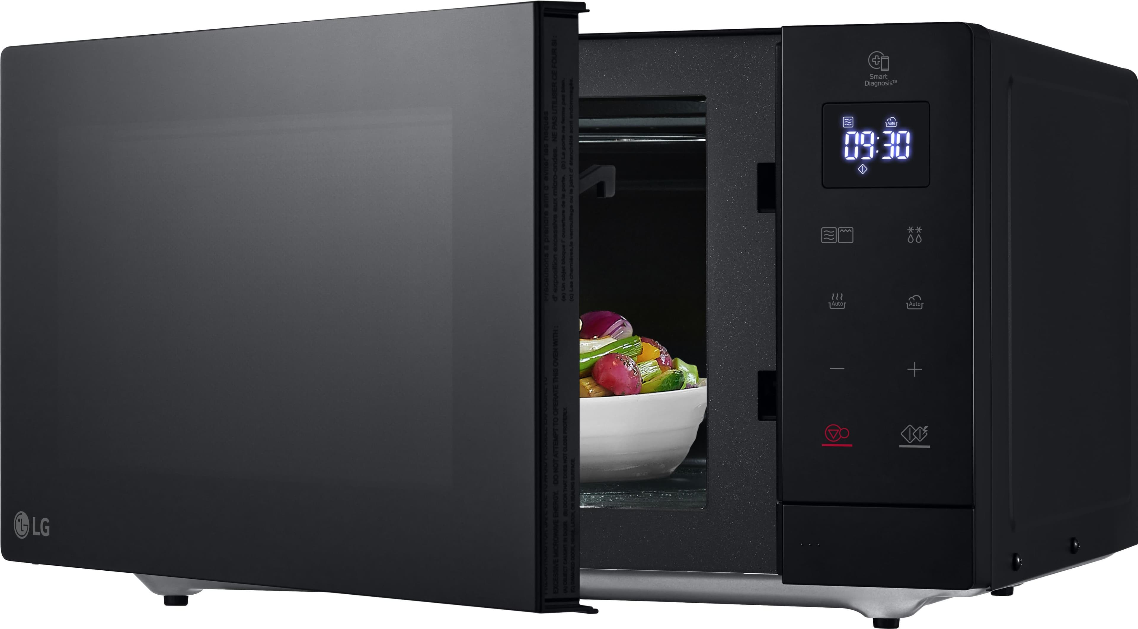 LG NeoChef Mikrowelle MH7032JAS Schwarz mit Quarzgrill