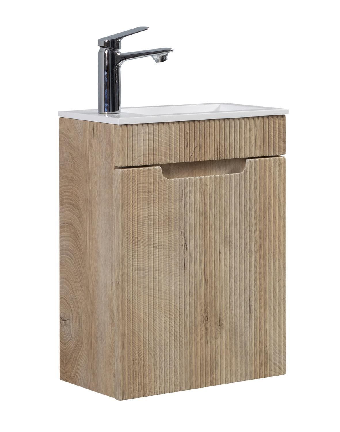 Badplaats Gäste-WC-Möbelset Thermis 2-teilig Eiche Hell