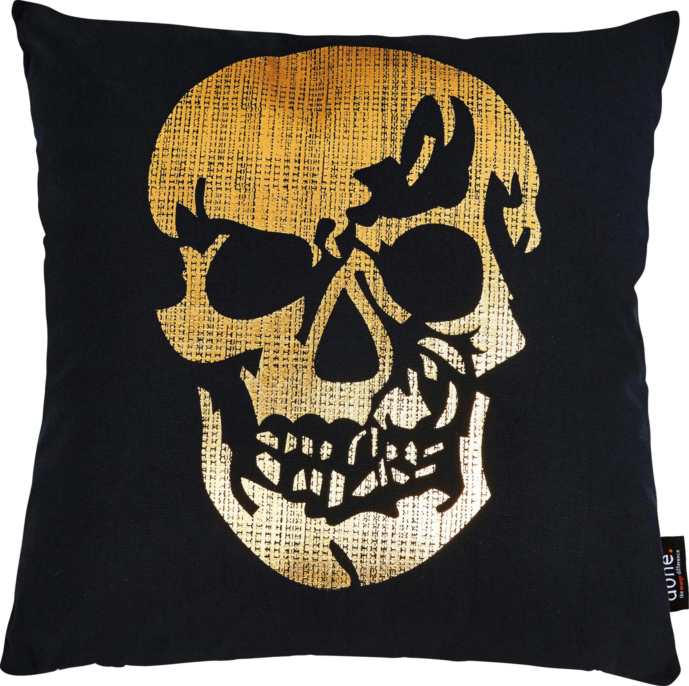 DONE. Dekokissen Stone Skull Gold Totenkopf 65x65cm