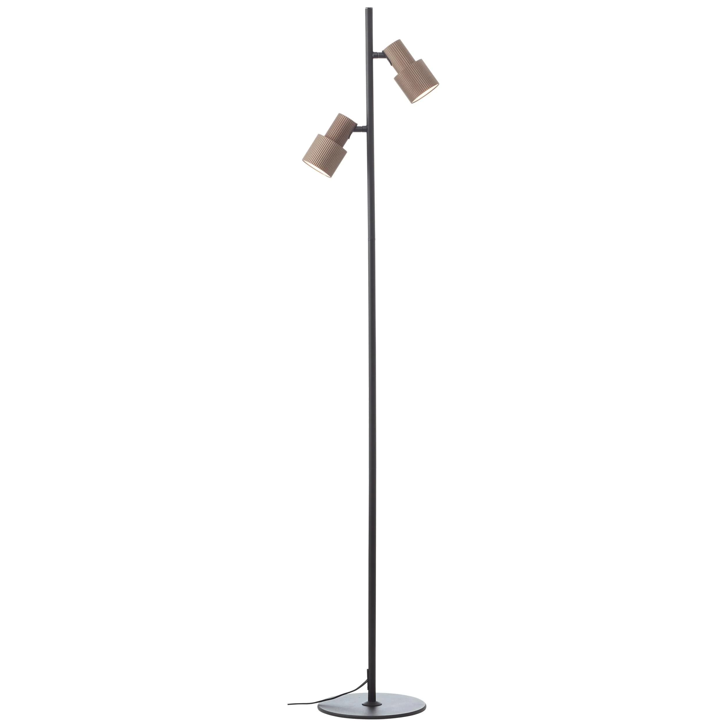 BRILLIANT Stehlampe Cadiz Schwarz Bronze Aluminium Schwenkbar