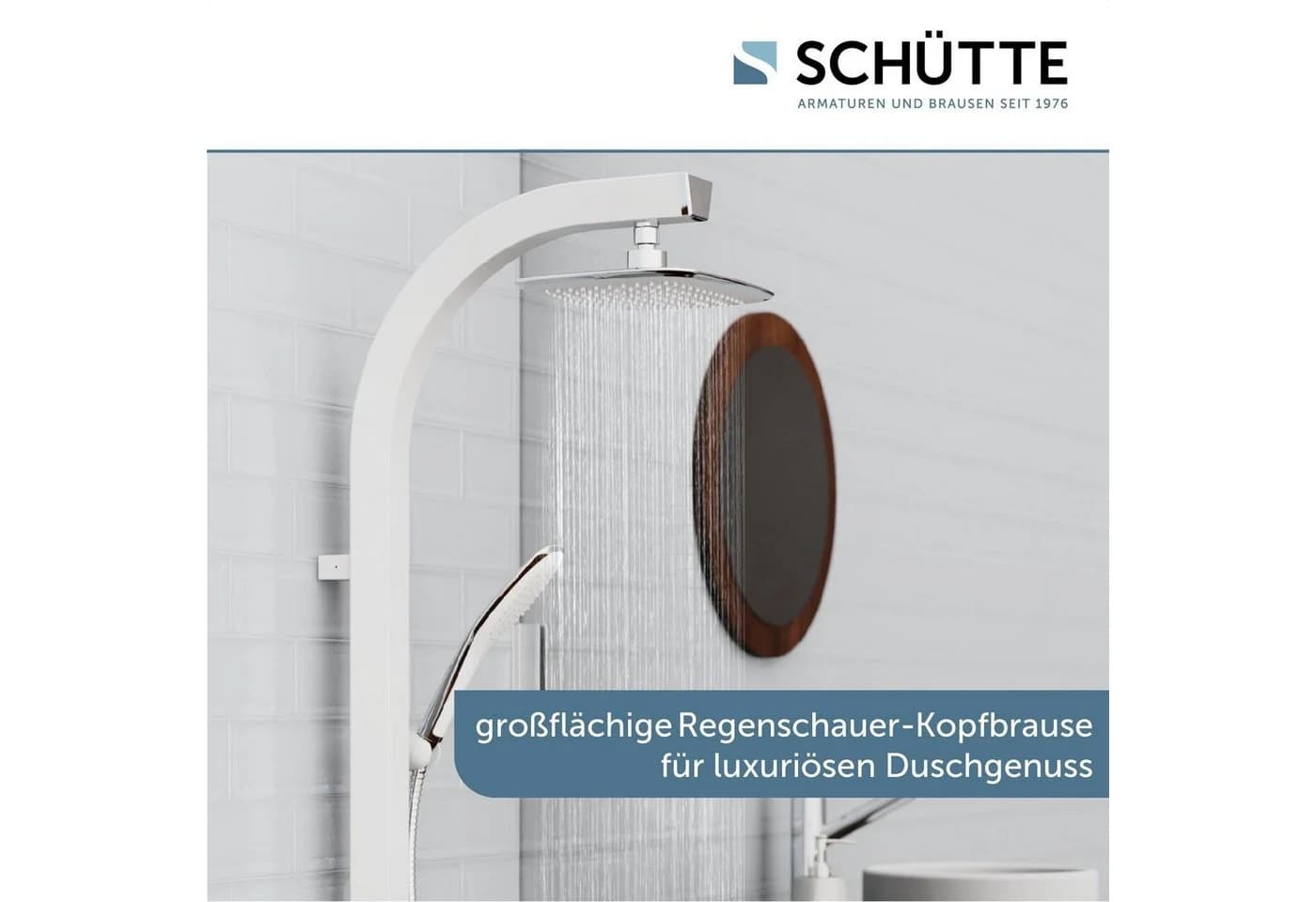 SCHÜTTE Brausegarnitur MADAGASKAR Weiß 2-in-1 Duschsystem