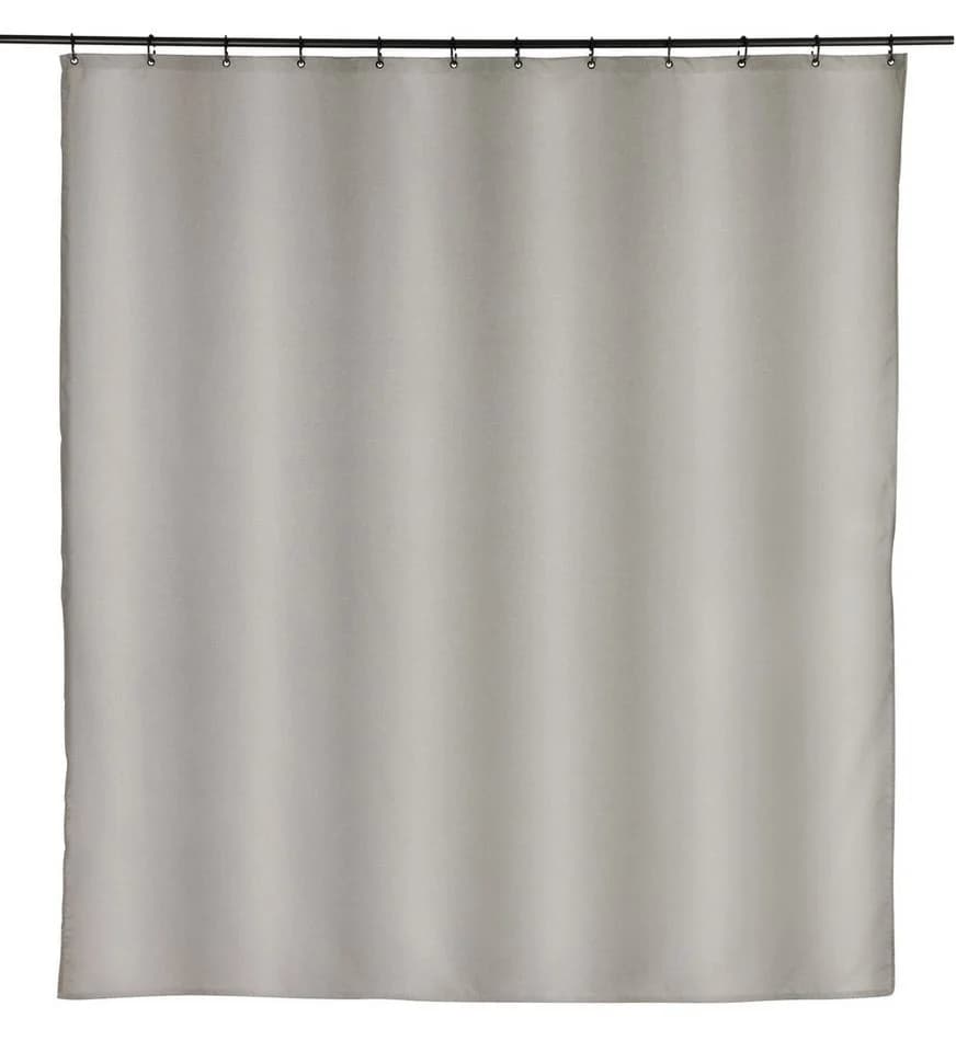SCHÖNER WOHNEN Duschvorhang Mayour Grau 180x200cm mit Ringen