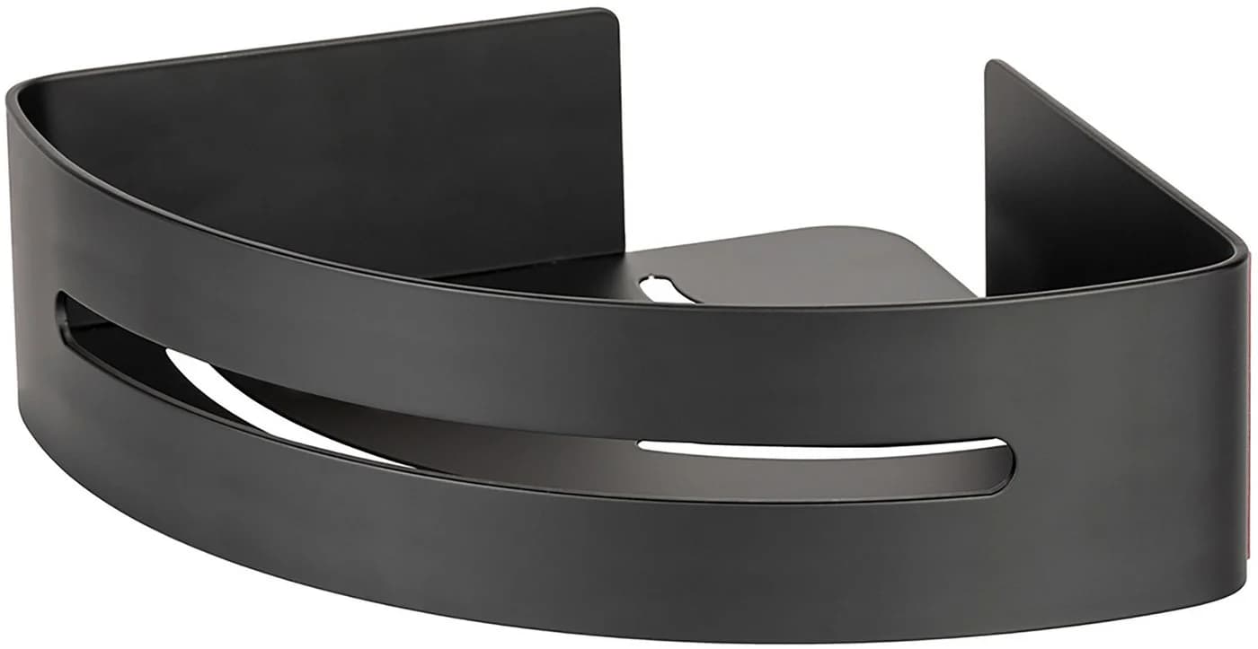 WENKO Eckregal Turbo-Loc Bivio Schwarz Aluminium