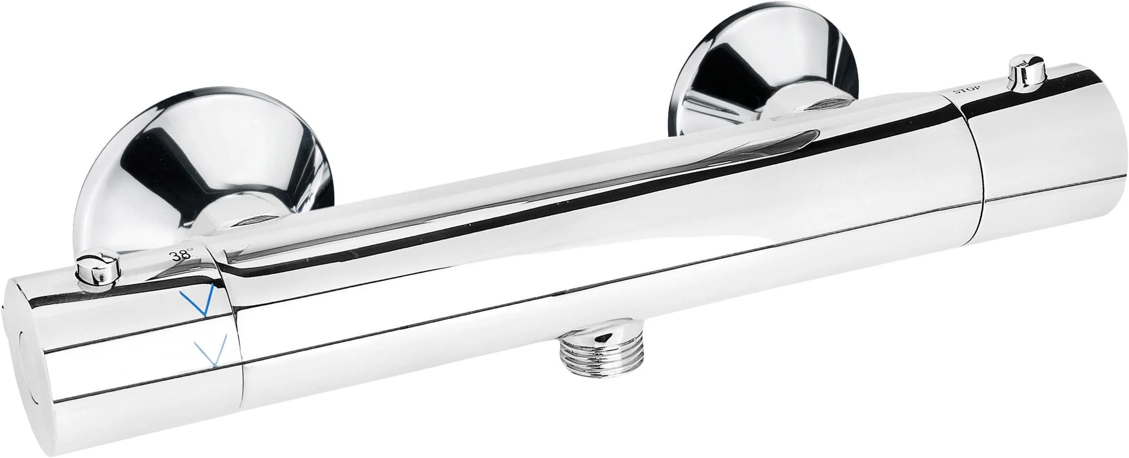 CORNAT Duscharmatur Murcia Messing verchromt Zweigriff Thermostat