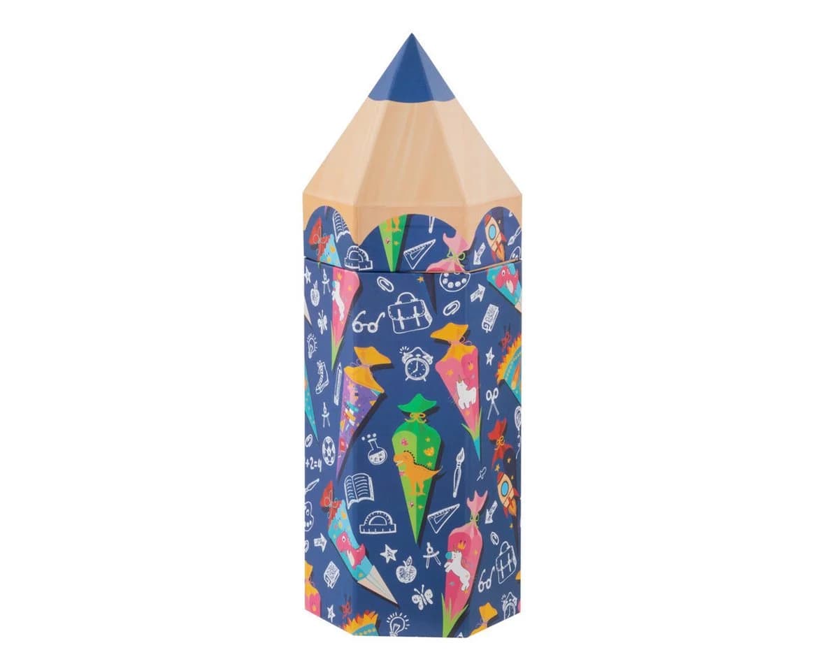 Idena Geschenkbox Stiftform Blau Schultüte